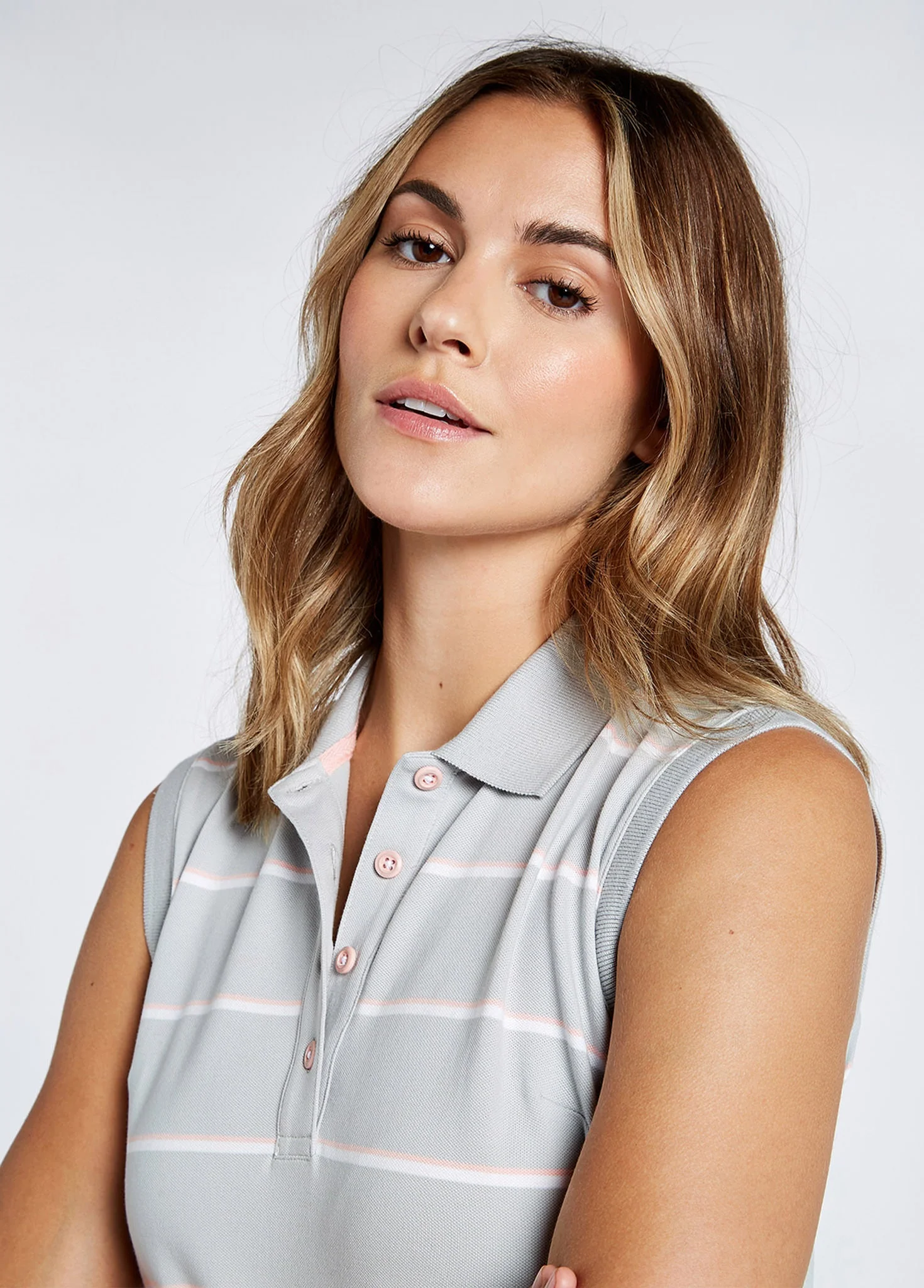 Pebbles Polo Dress - Platinum - Image 5