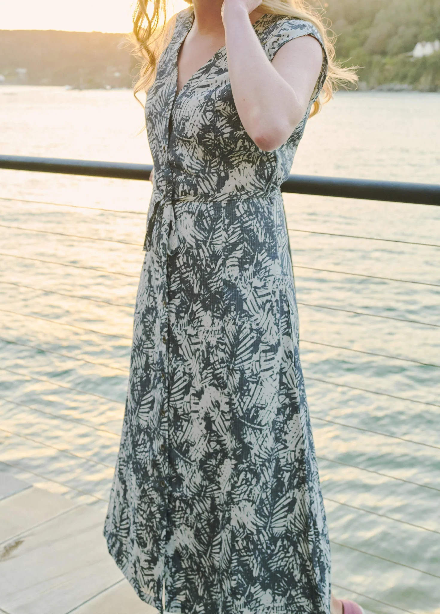 Wildwood Printed Dress - Navy Multi - Image 3