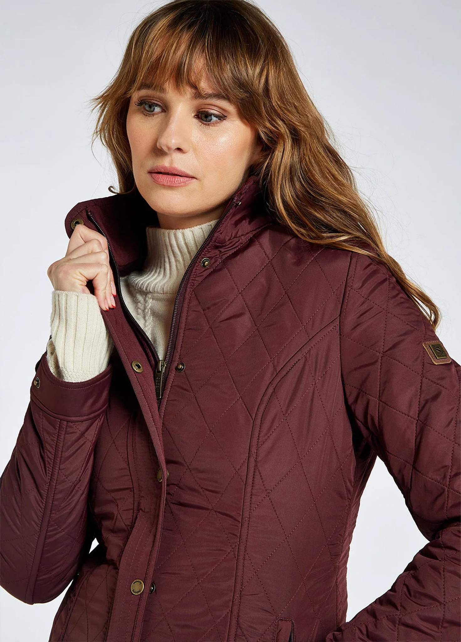 Camlodge Quilted Jacket - Currant - Image 4