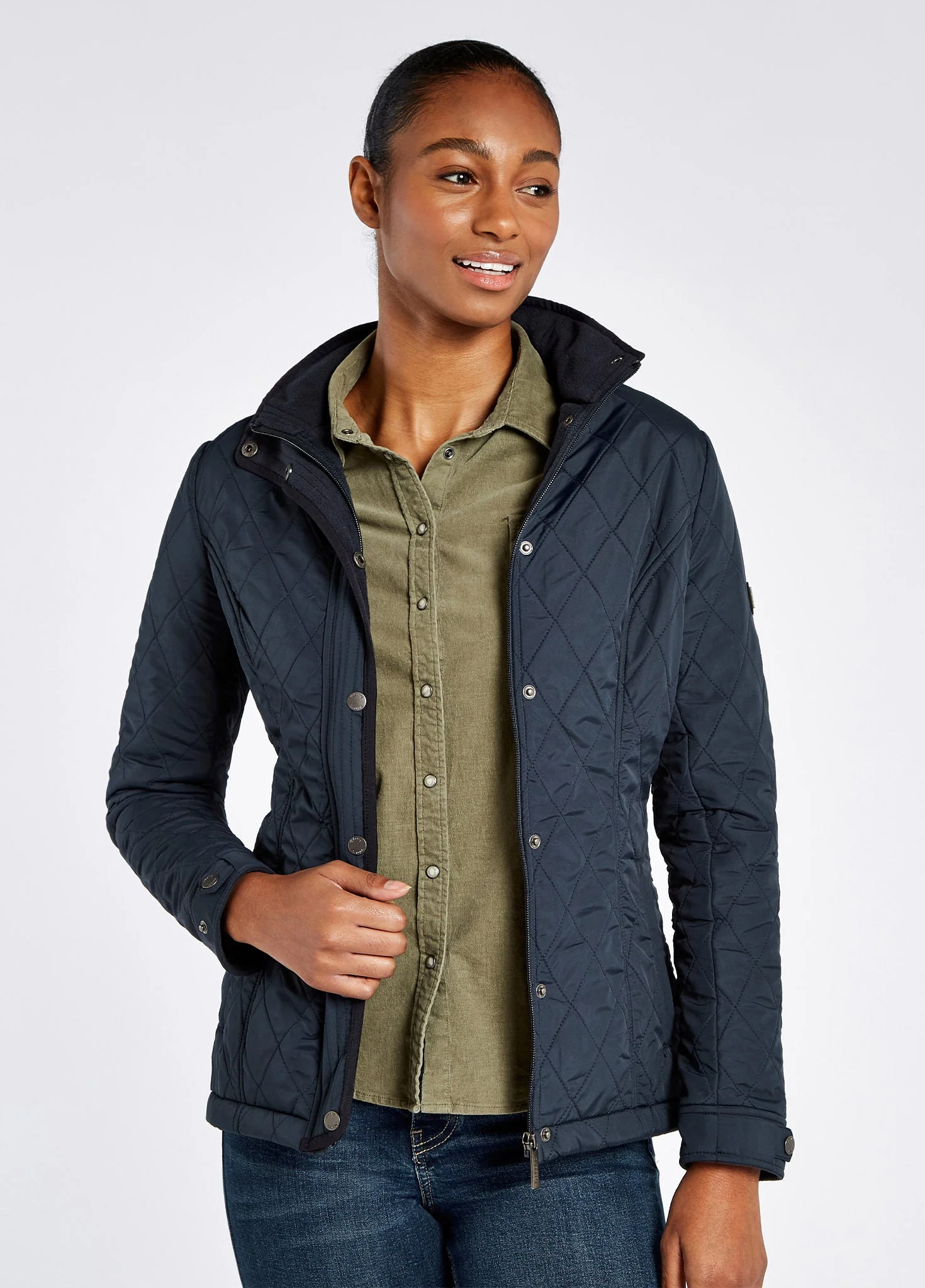 Camlodge Quilted Jacket - Navy - Image 3