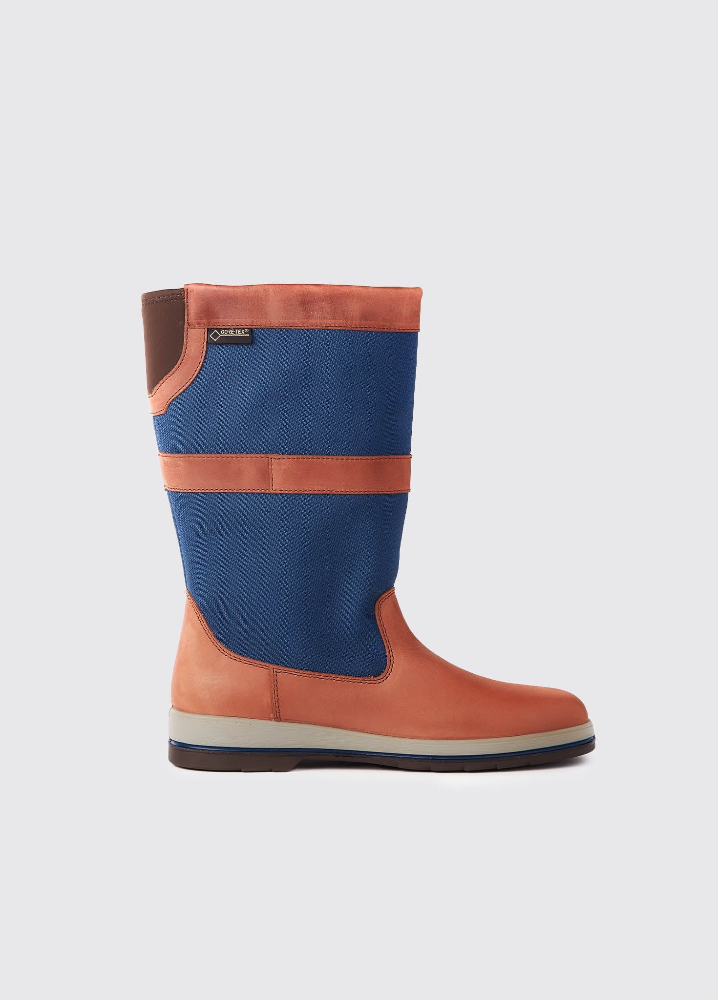 Shamrock Ladies Sailing Boot - Navy/Brown - Image 4