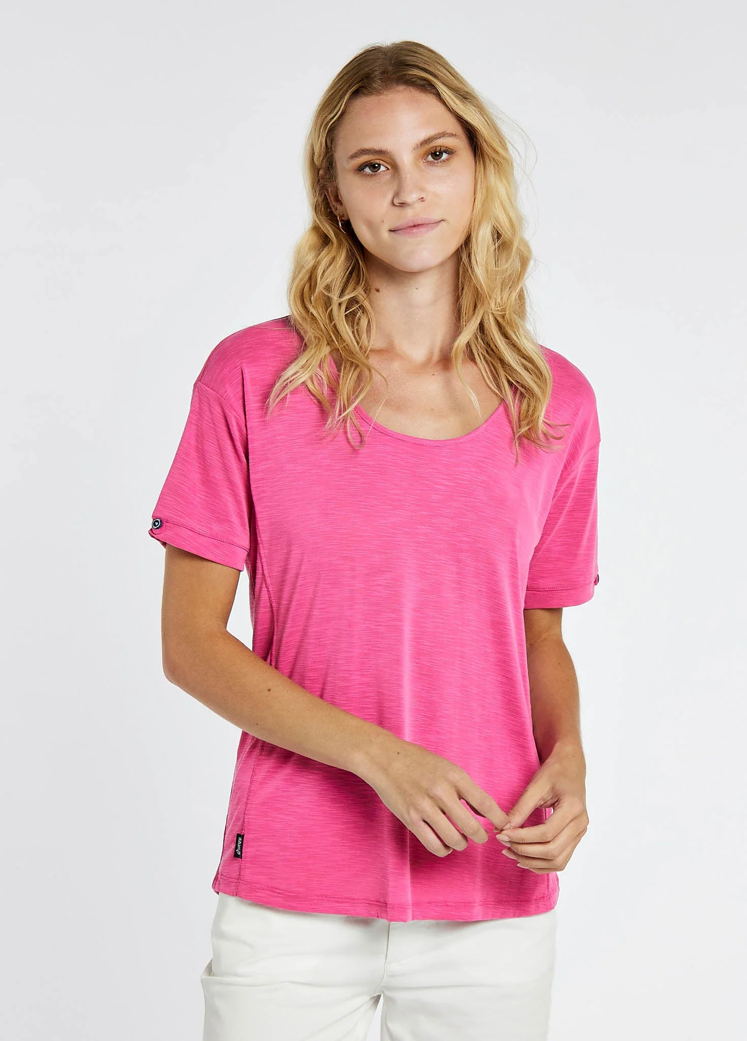 Cloyne Short Sleeved Top - Cerise - Image 4