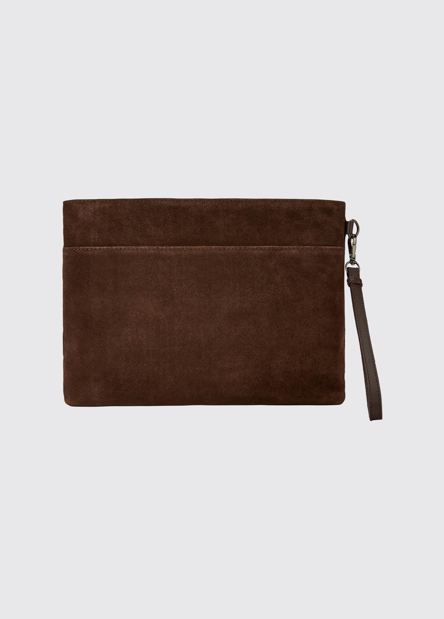 Millymount Ladies Suede Clutch - Cigar - Image 2