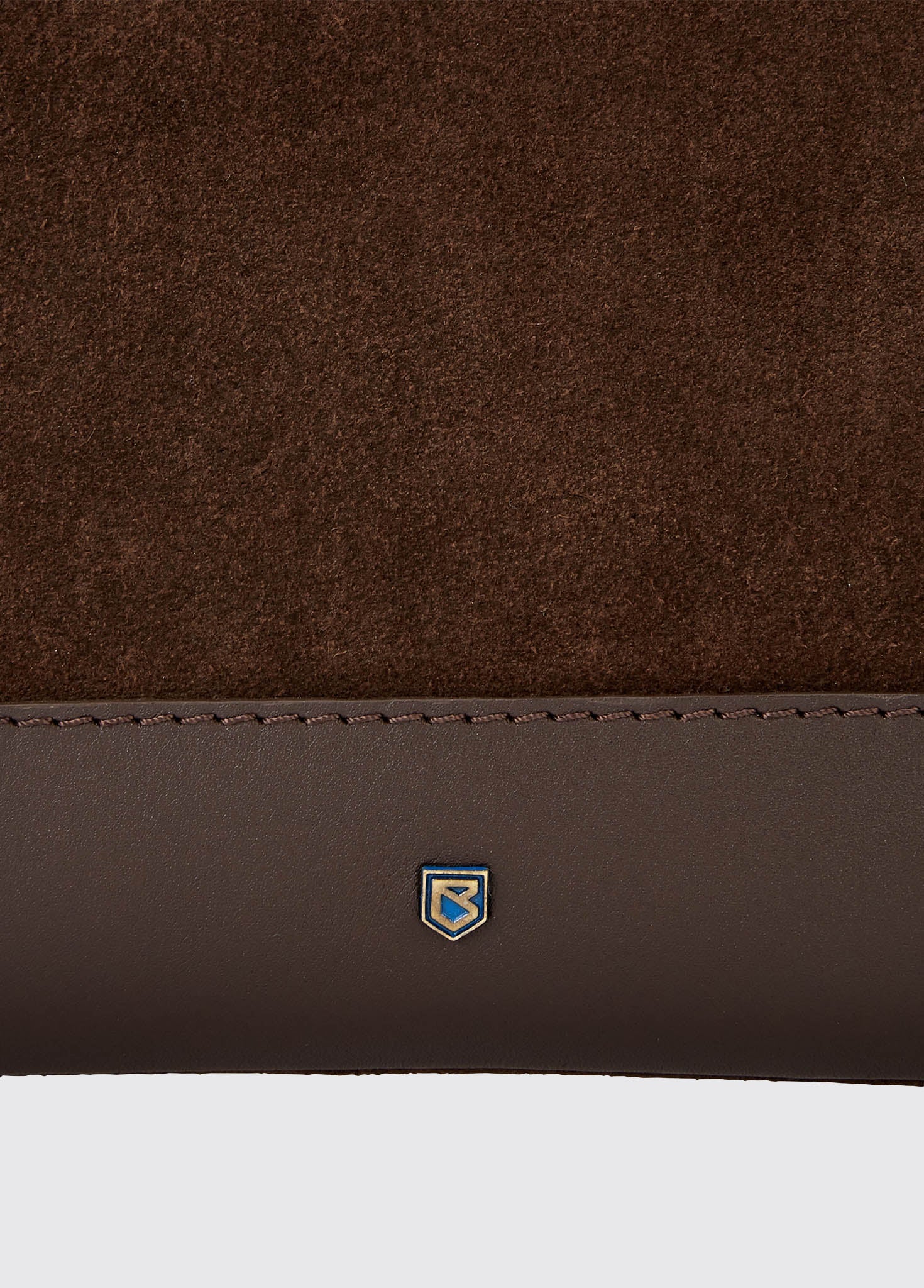 Millymount Ladies Suede Clutch - Cigar - Image 4