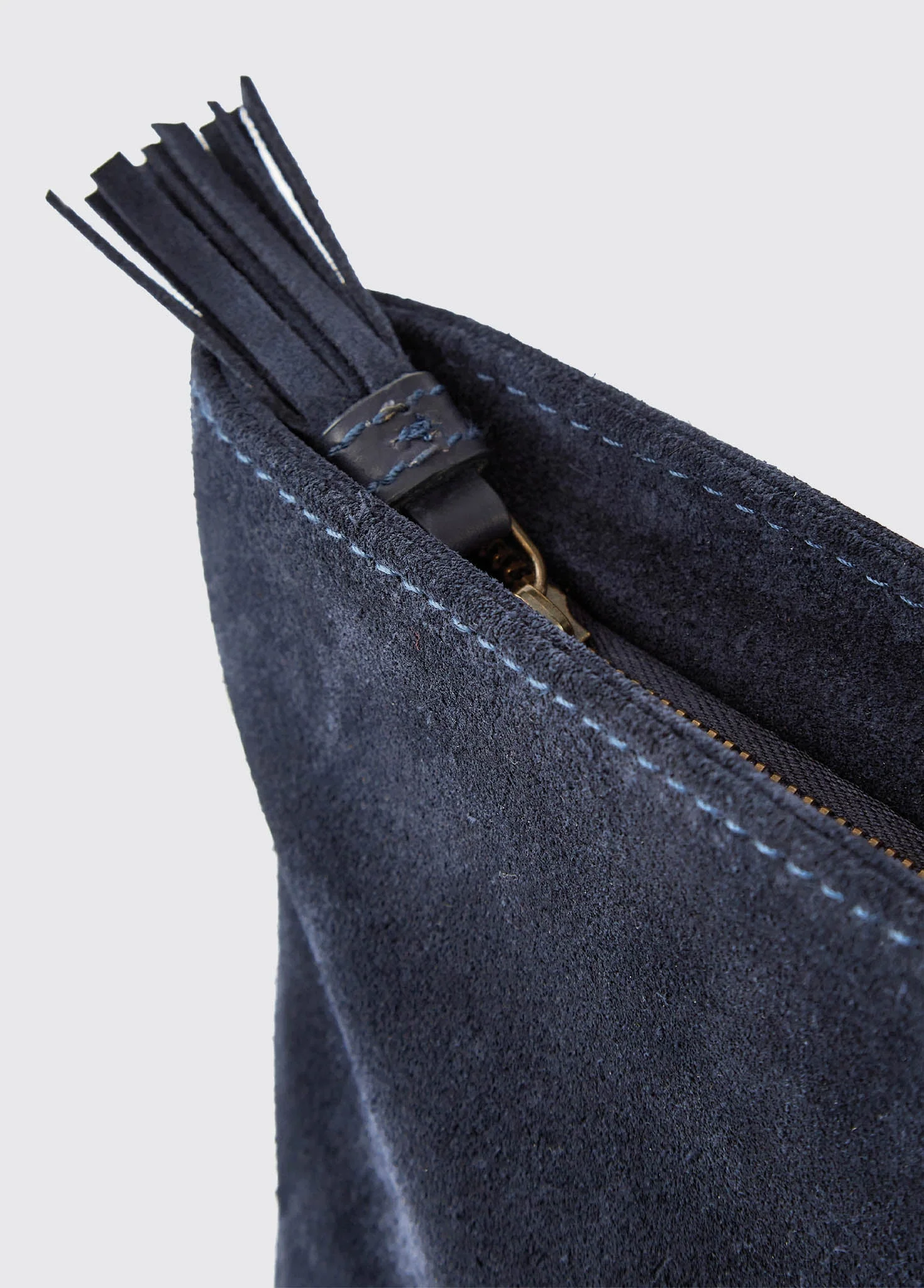 Millymount Ladies Suede Clutch - French Navy - Image 5
