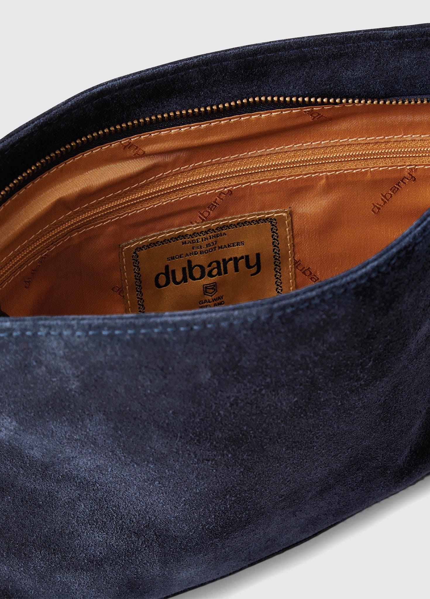 Millymount Ladies Suede Clutch - French Navy - Image 6