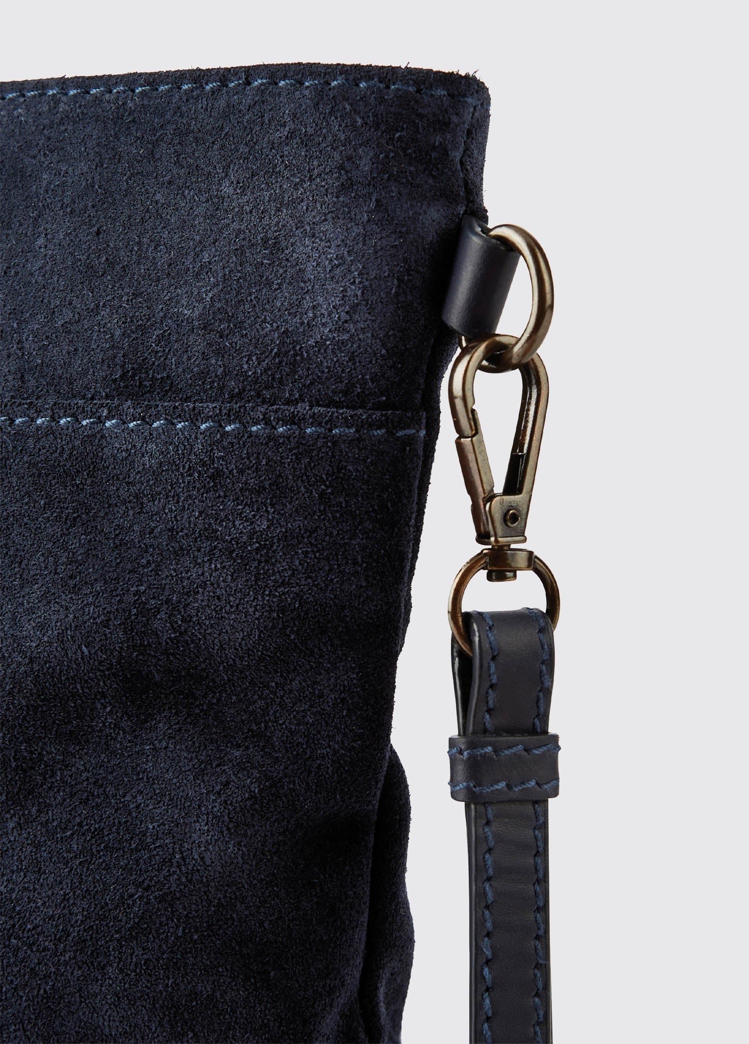 Millymount Ladies Suede Clutch - French Navy - Image 8