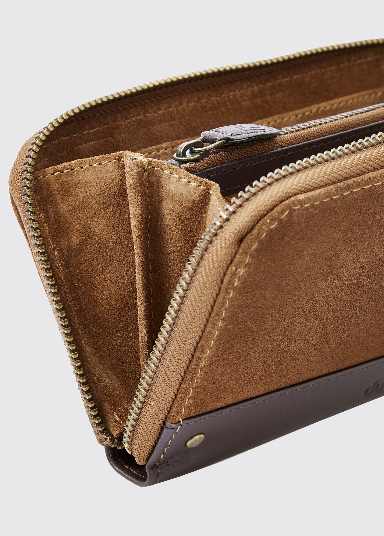 Northbrook Ladies Suede Purse - Camel - Image 5