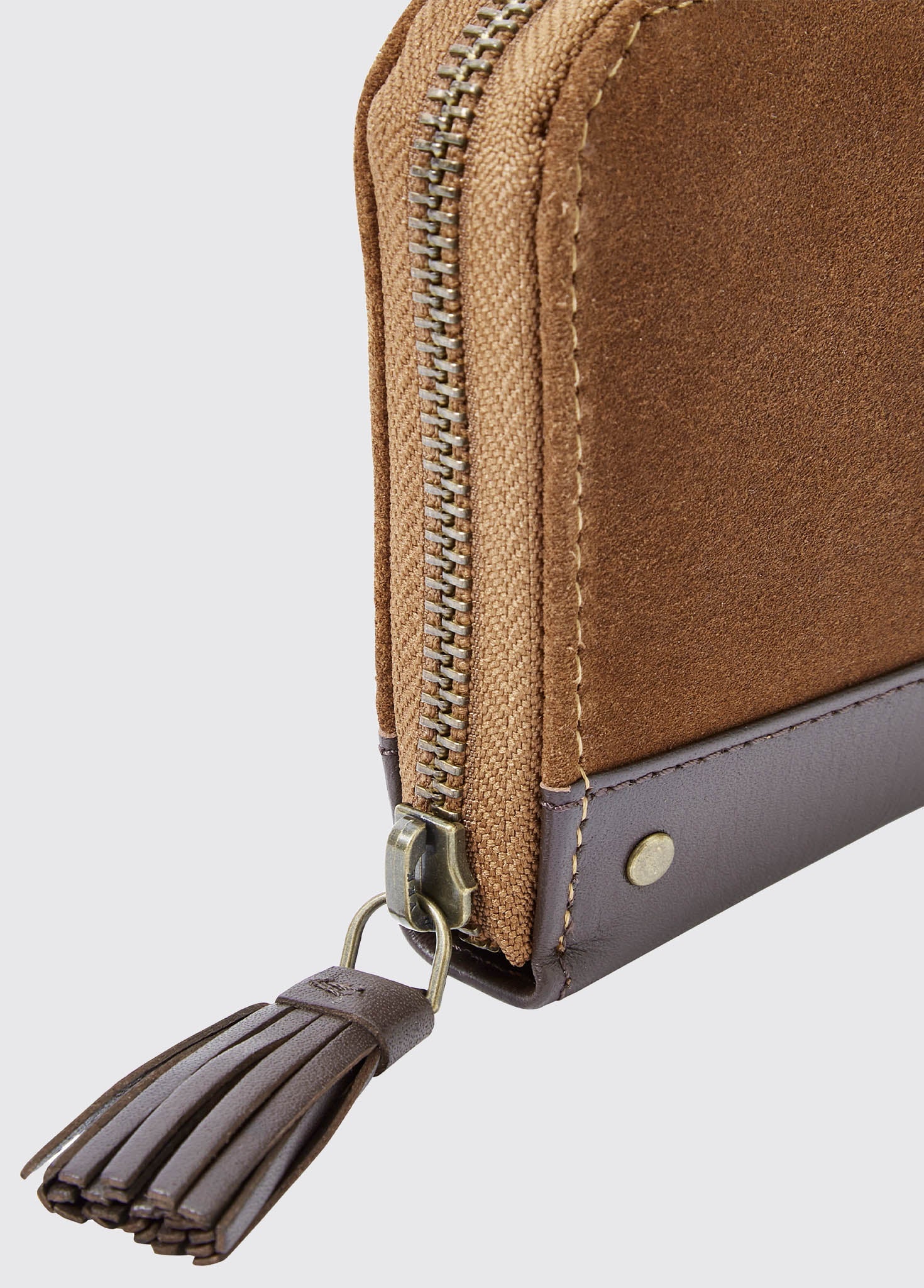Northbrook Ladies Suede Purse - Camel - Image 7