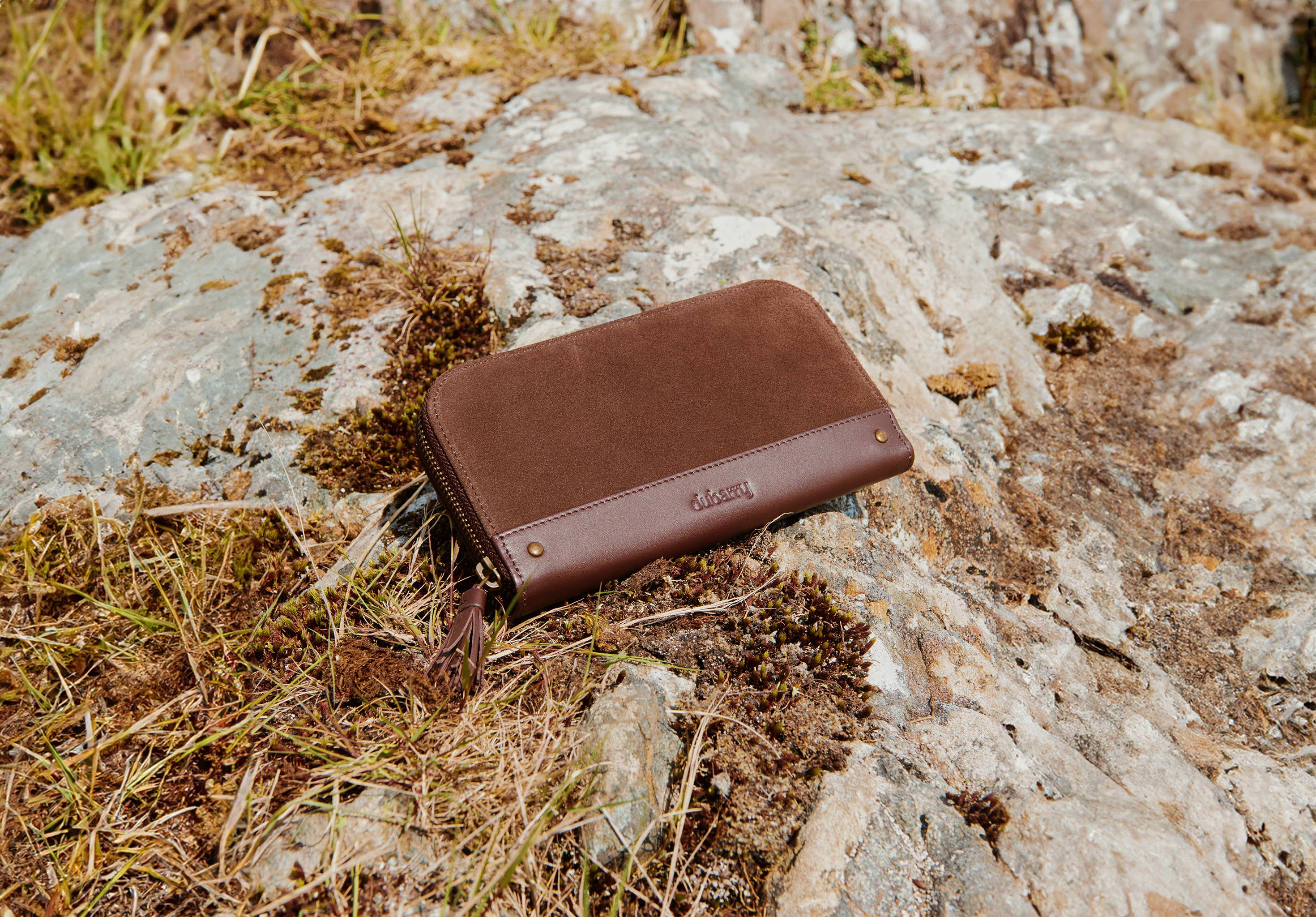 Northbrook Ladies Suede Purse - Cigar - Image 3