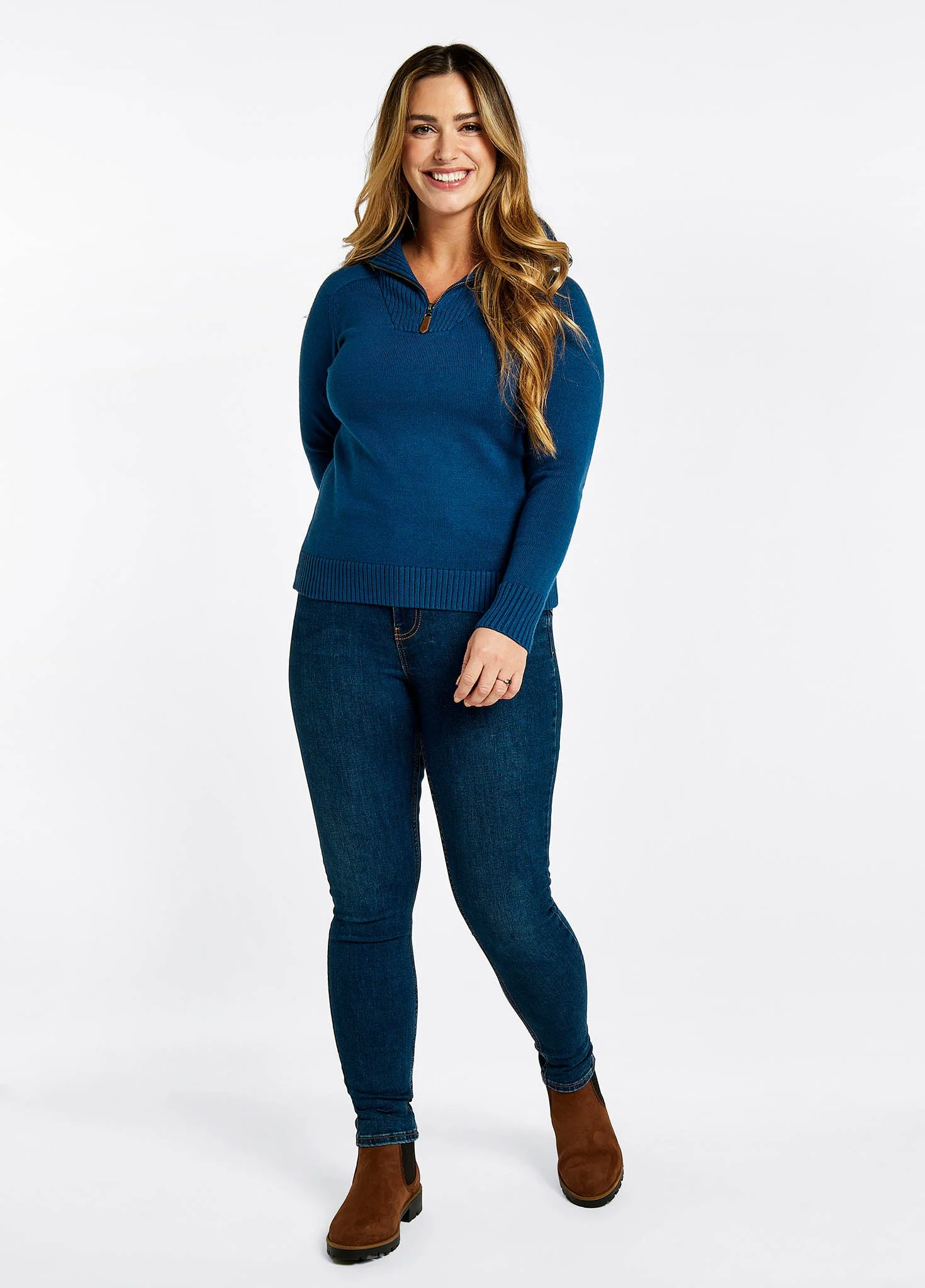 Rosmead Sweater - Peacock Blue - Image 2