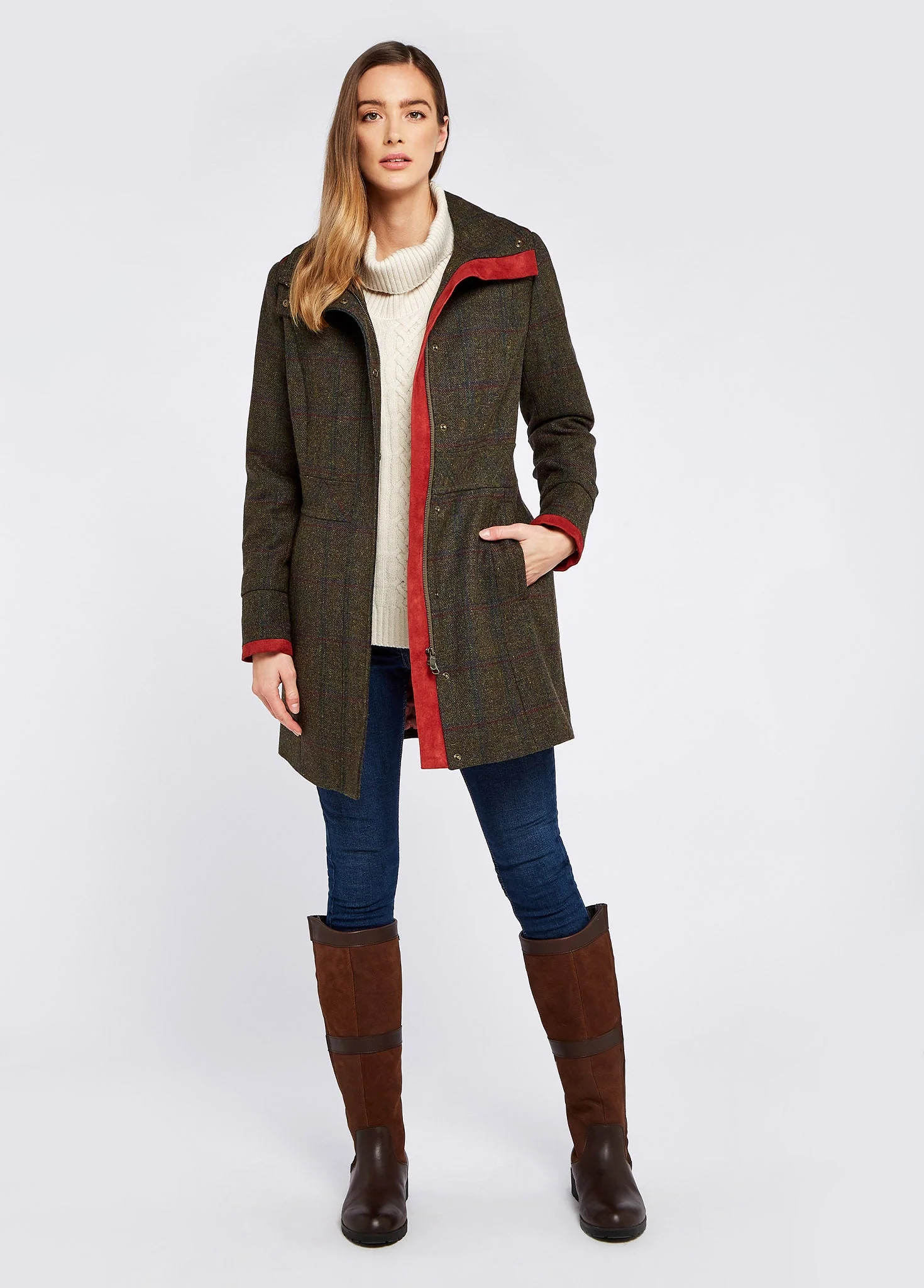 Hedgerow Tweed Coat - Hemlock - Image 2