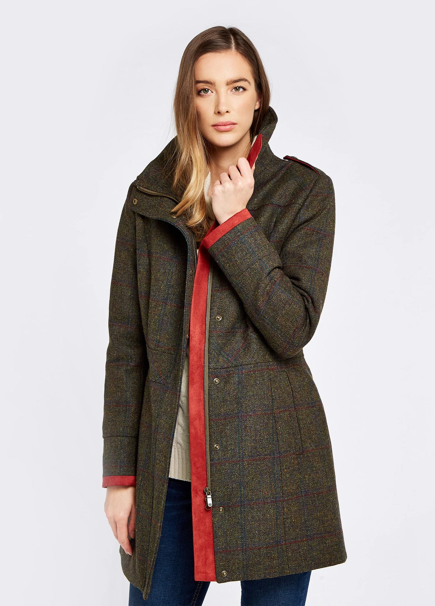 Hedgerow Tweed Coat - Hemlock - Image 4