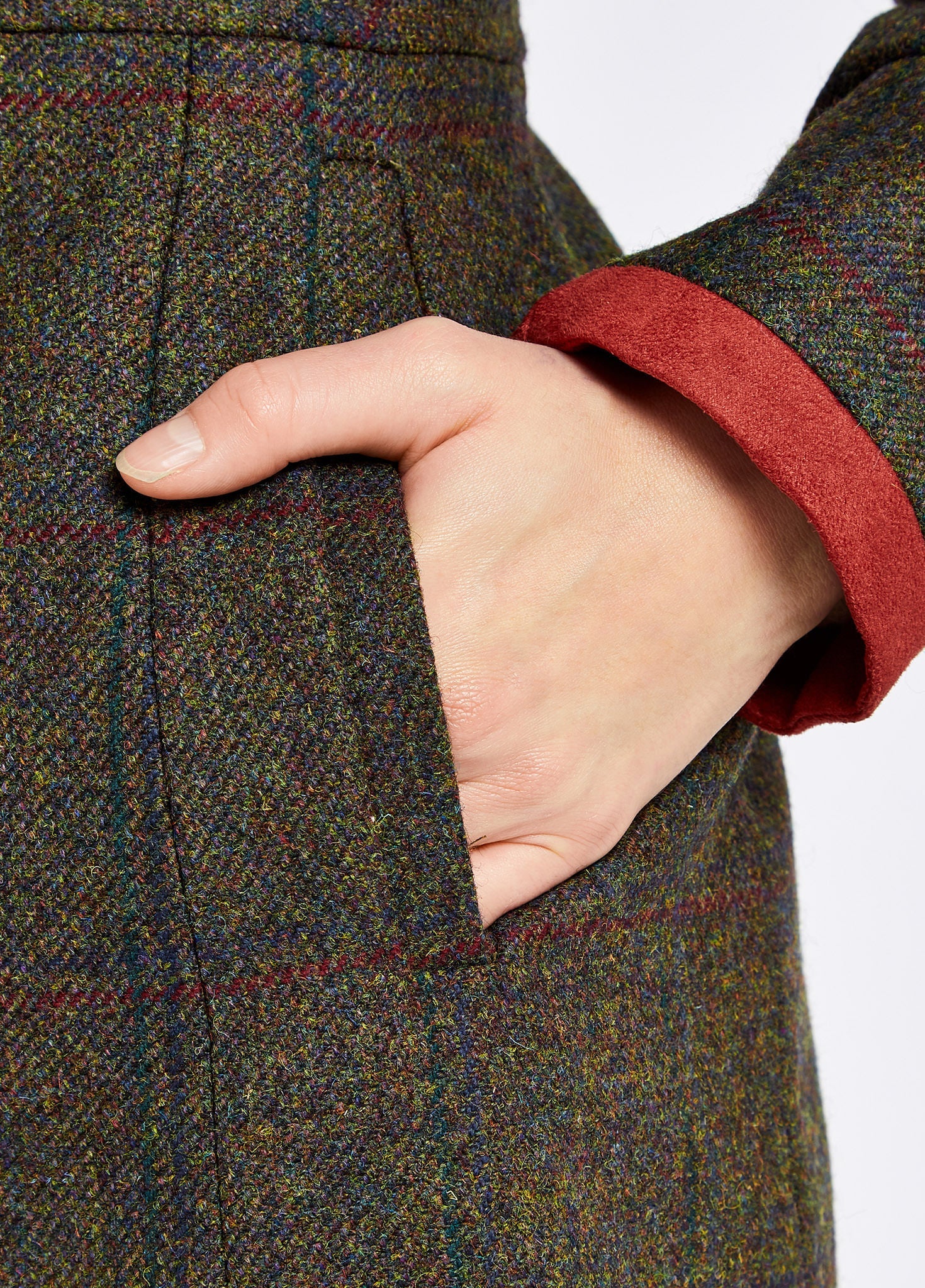 Hedgerow Tweed Coat - Hemlock - Image 7