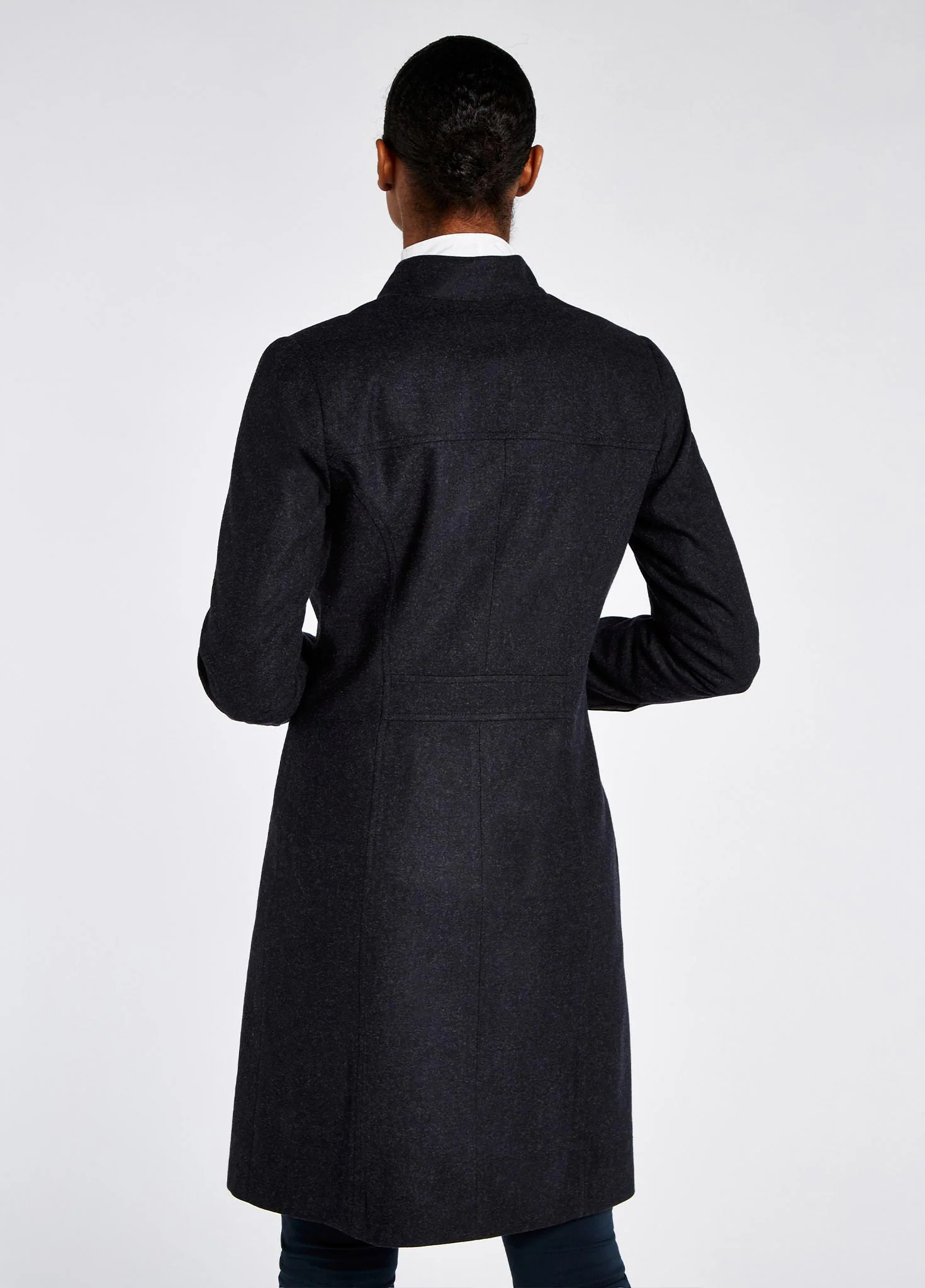 Coolepark Tweed Coat - Navy - Image 5