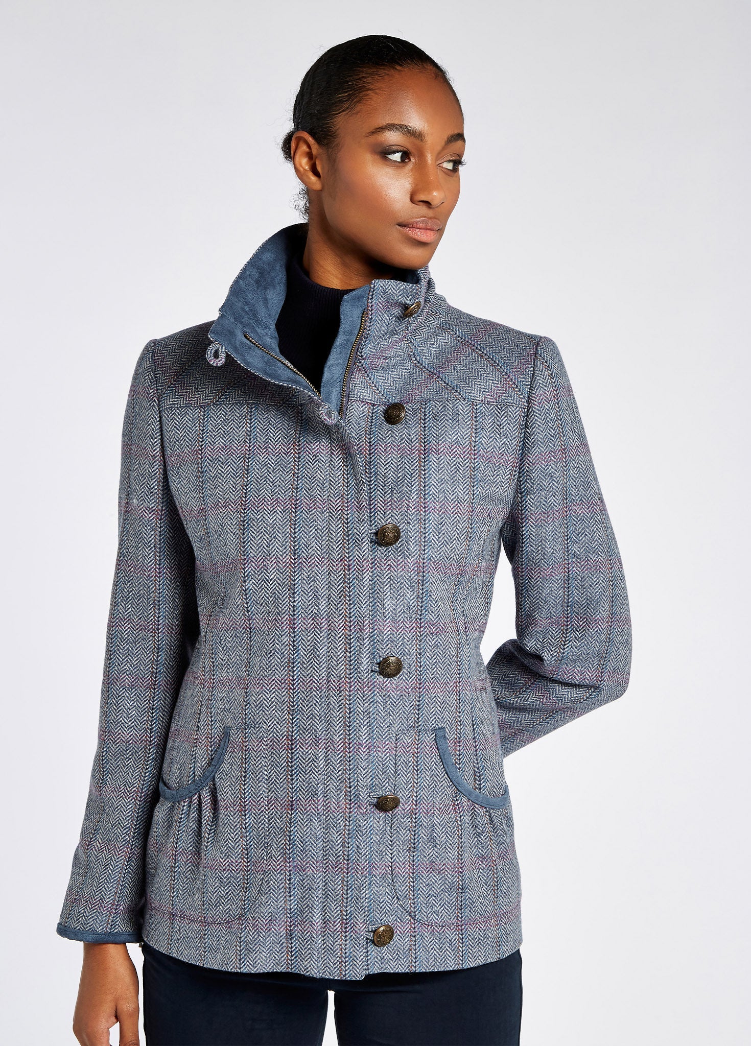 Bracken Tweed Jacket - Denim Haze - Image 3