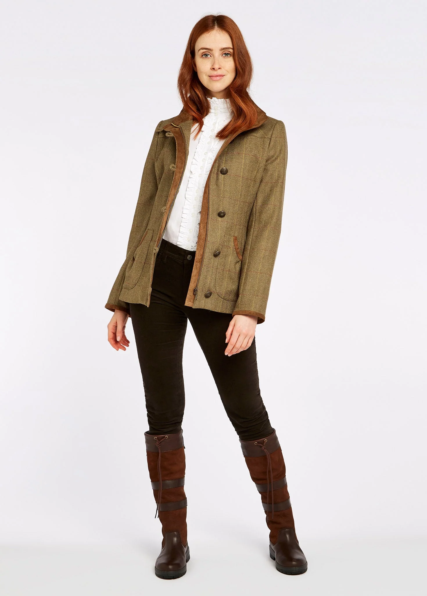 Bracken Tweed Jacket - Elm - Image 2