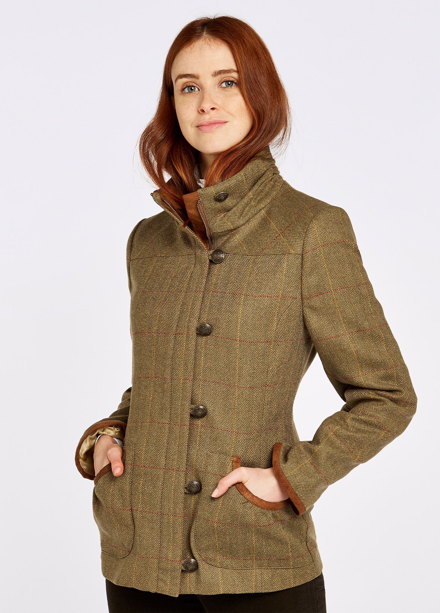 Bracken Tweed Jacket - Elm - Image 3