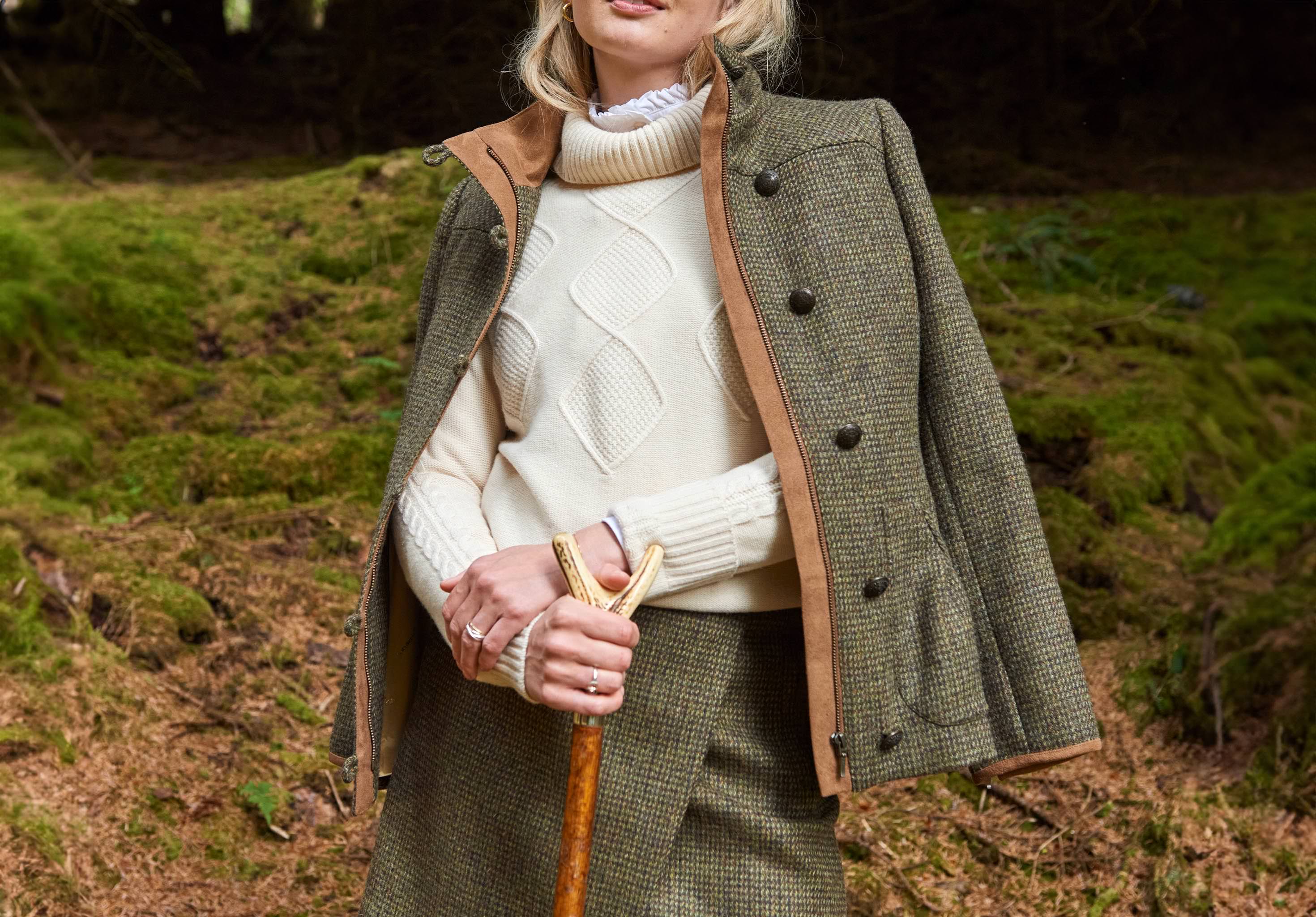 Bracken Tweed Jacket - Heath - Image 2