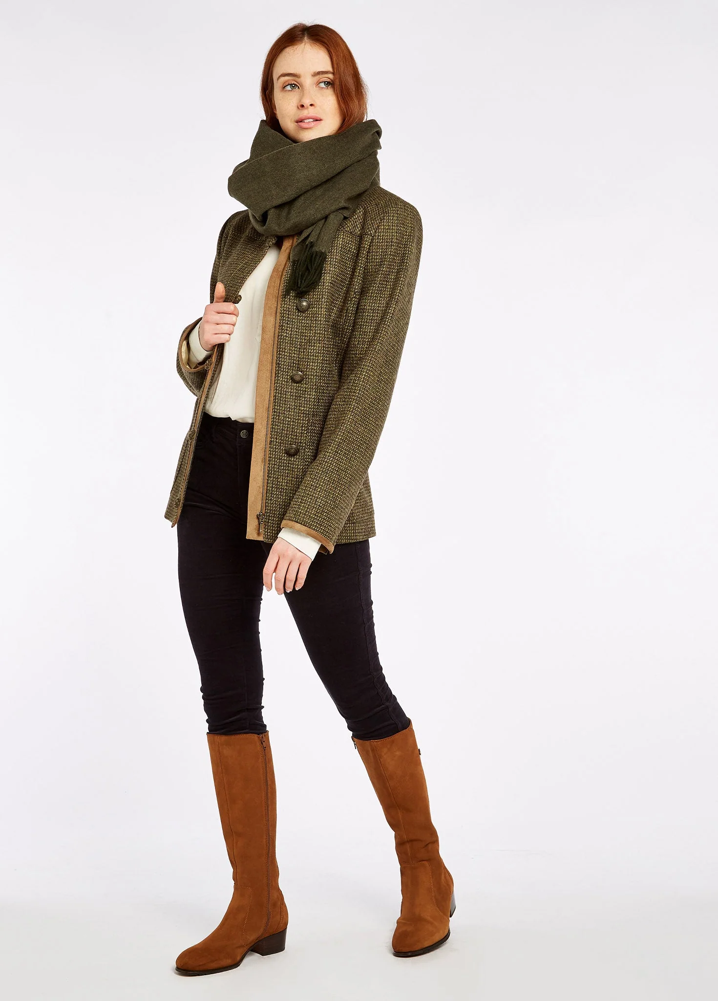 Bracken Tweed Jacket - Heath - Image 3
