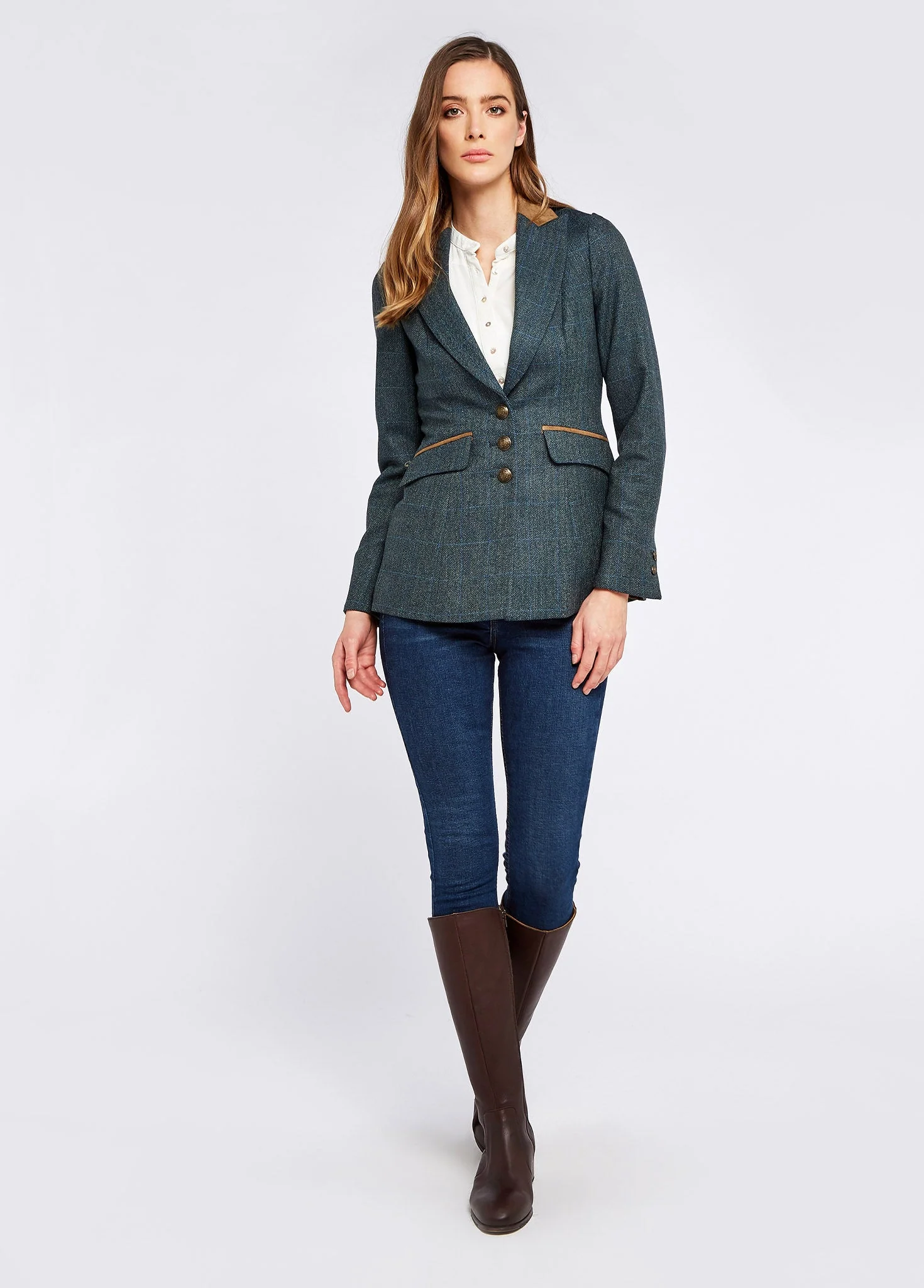 Heather Tweed Jacket - Mist - Image 2