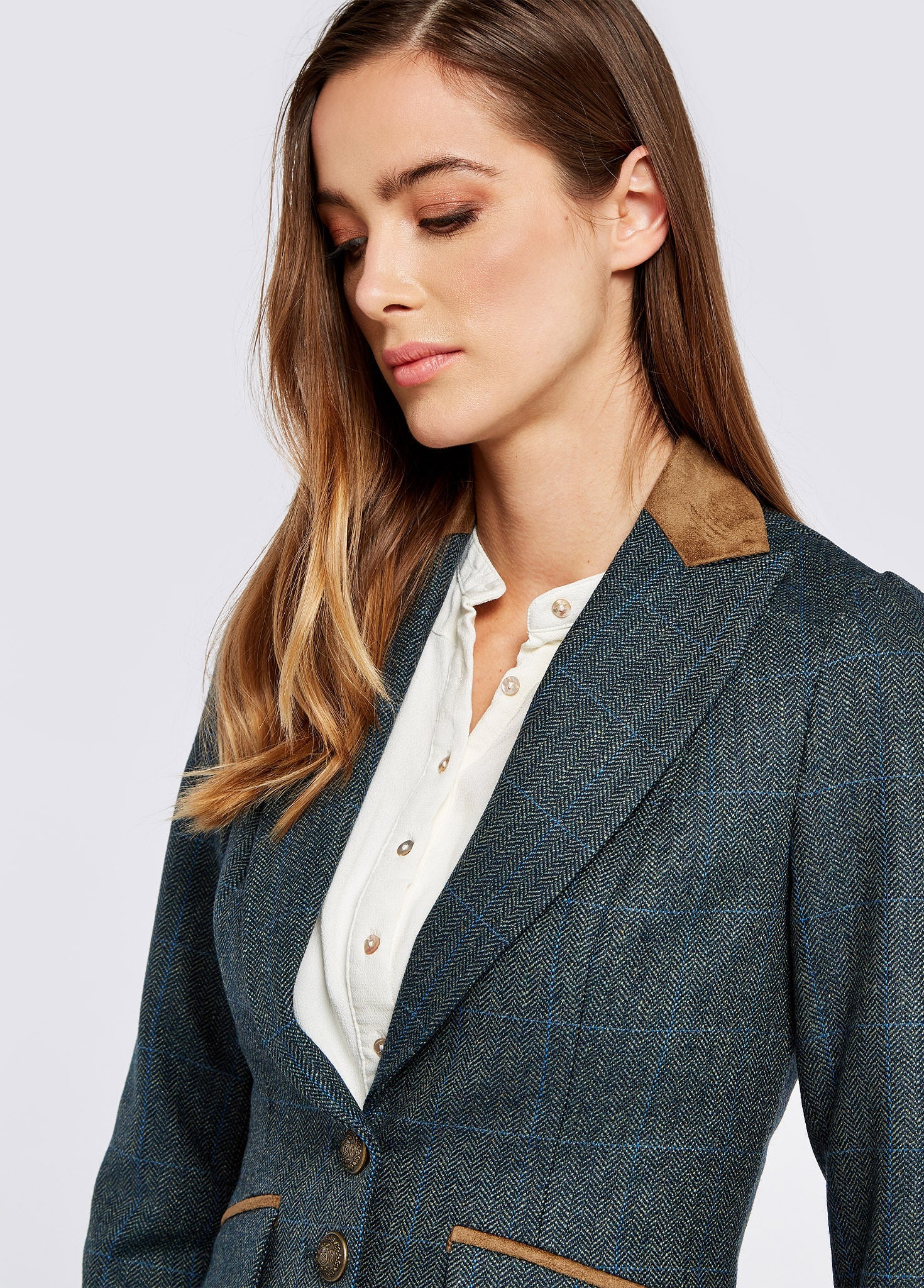 Heather Tweed Jacket - Mist - Image 5