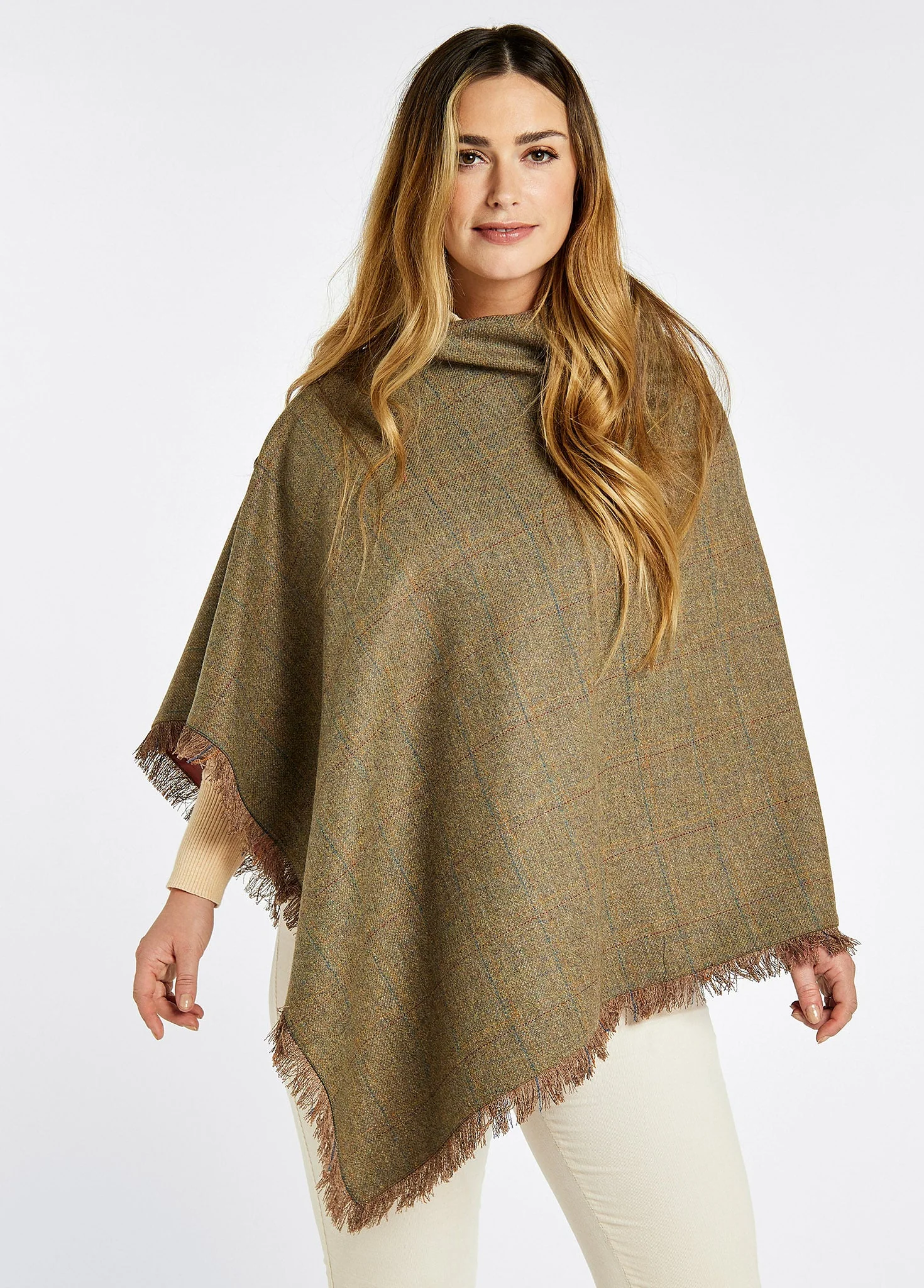 Hazelwood Tweed Poncho - Burren - Image 4