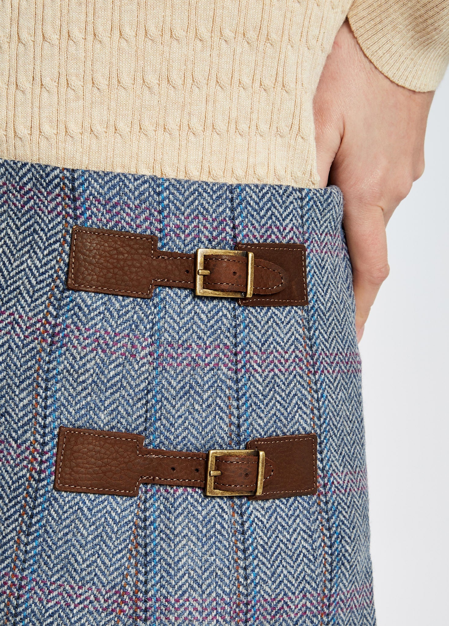 Blossom Tweed Skirt - Denim Haze - Image 4