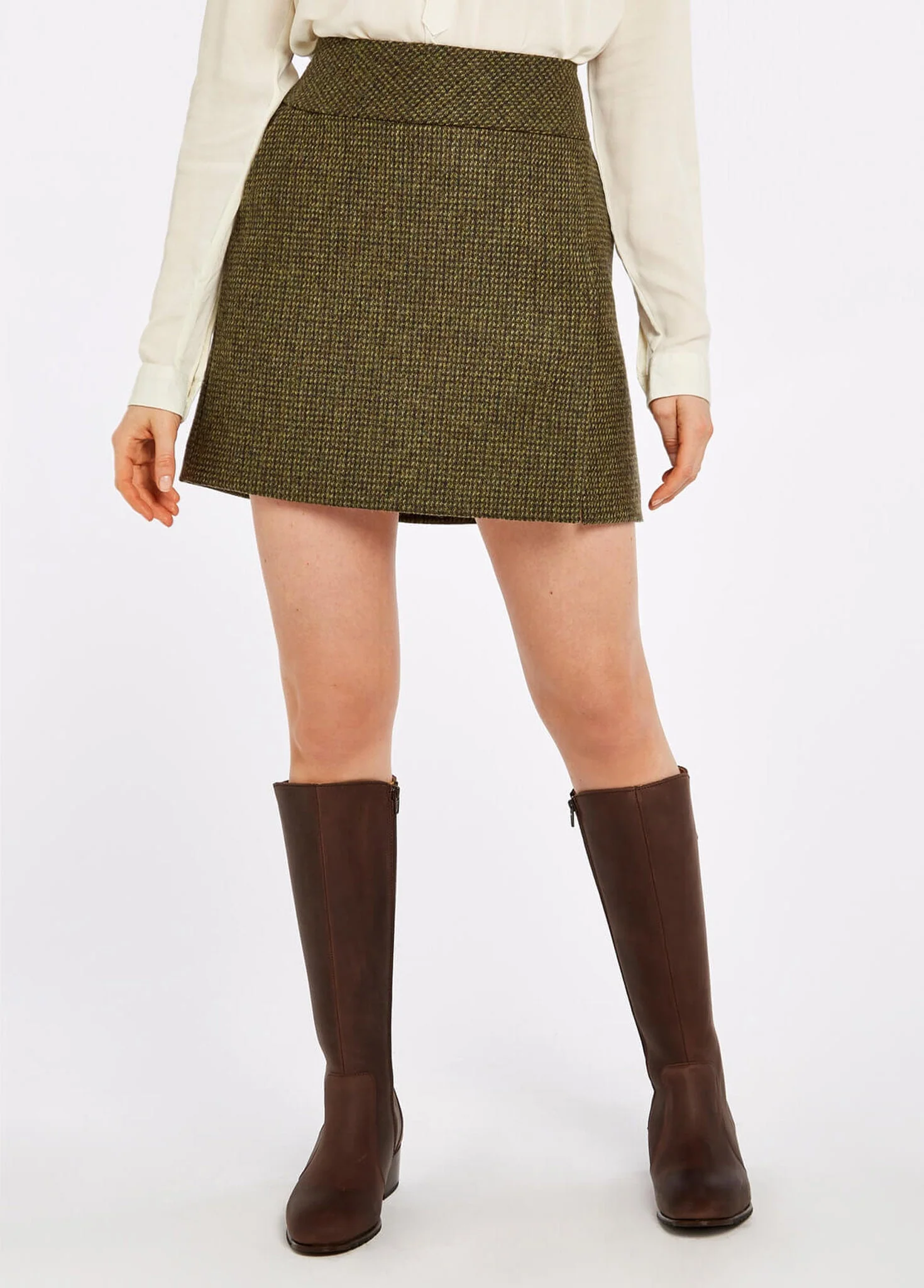 Bellflower Tweed Skirt - Heath - Image 3