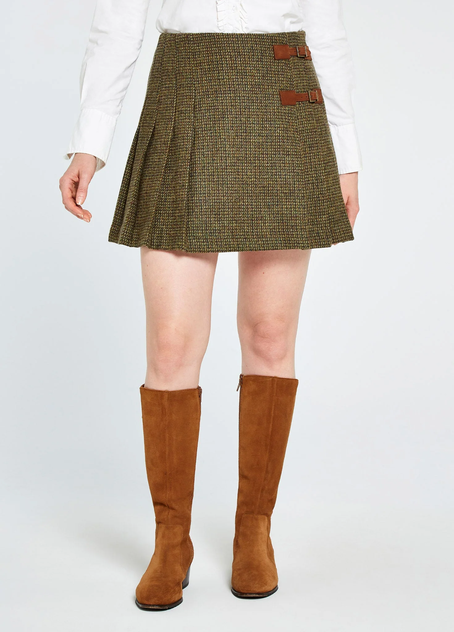 Blossom Tweed Skirt - Heath - Image 3