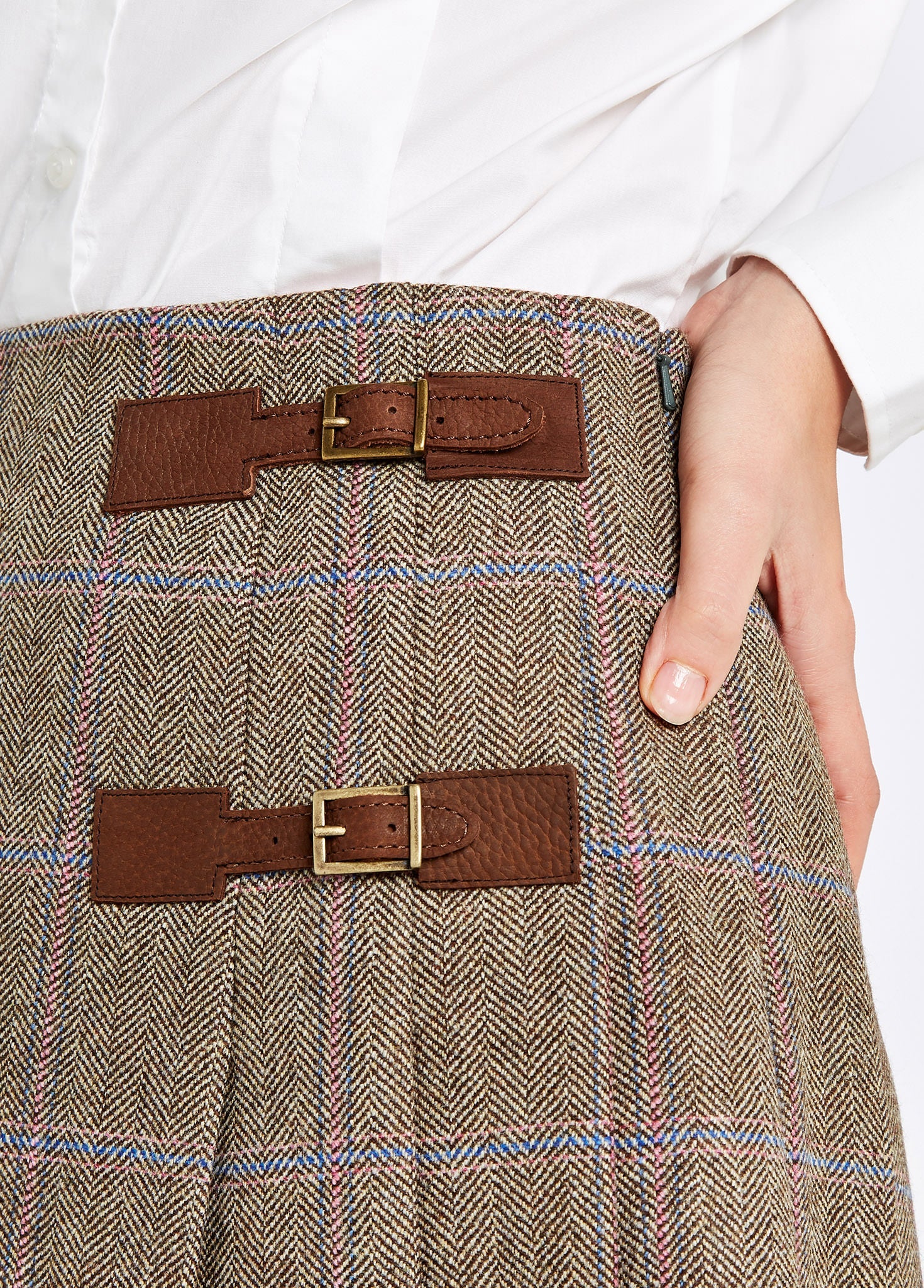 Blossom Tweed Skirt - Woodrose - Image 4