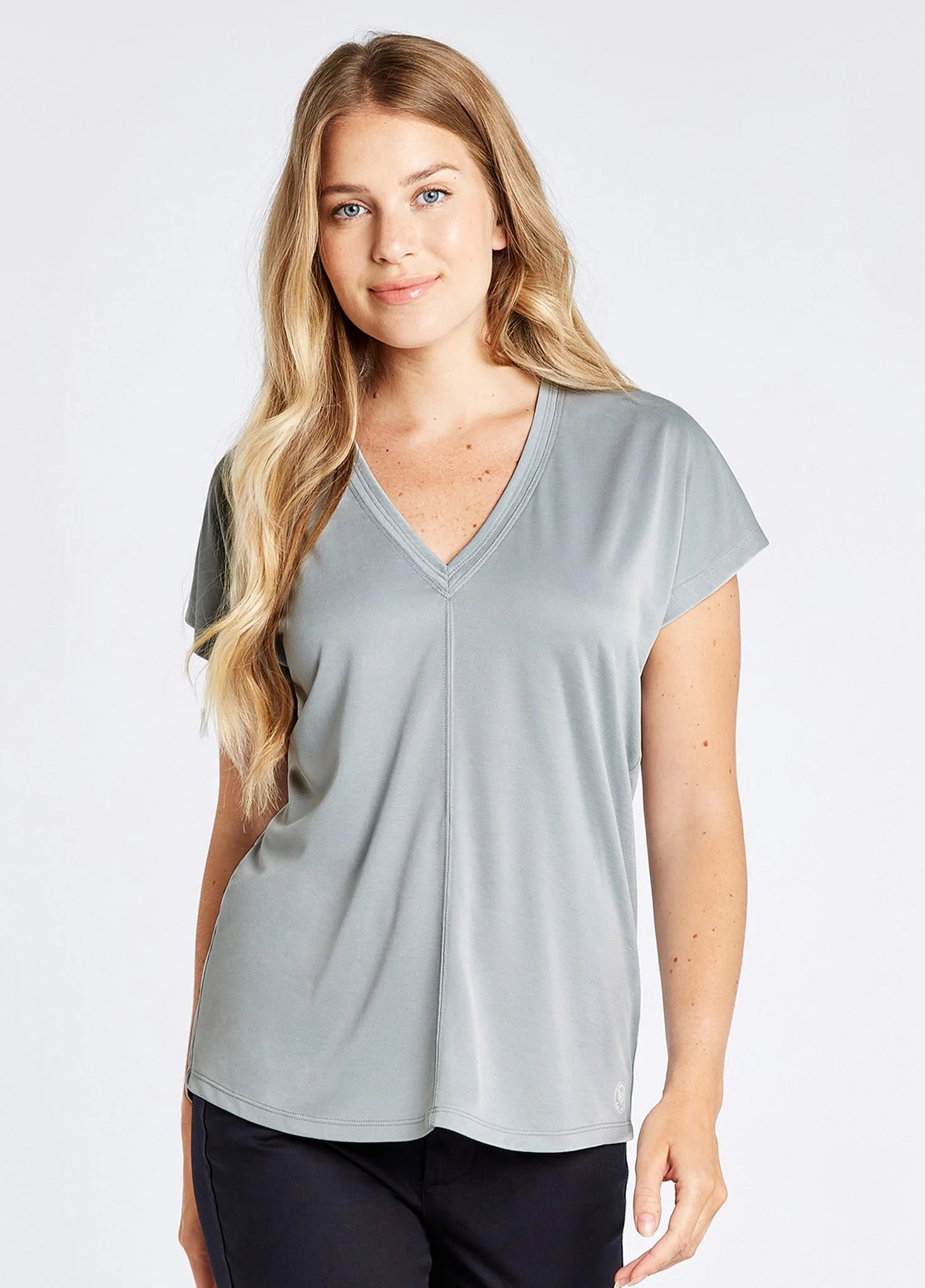Laragh V-Neck Top - Platinum - Image 3