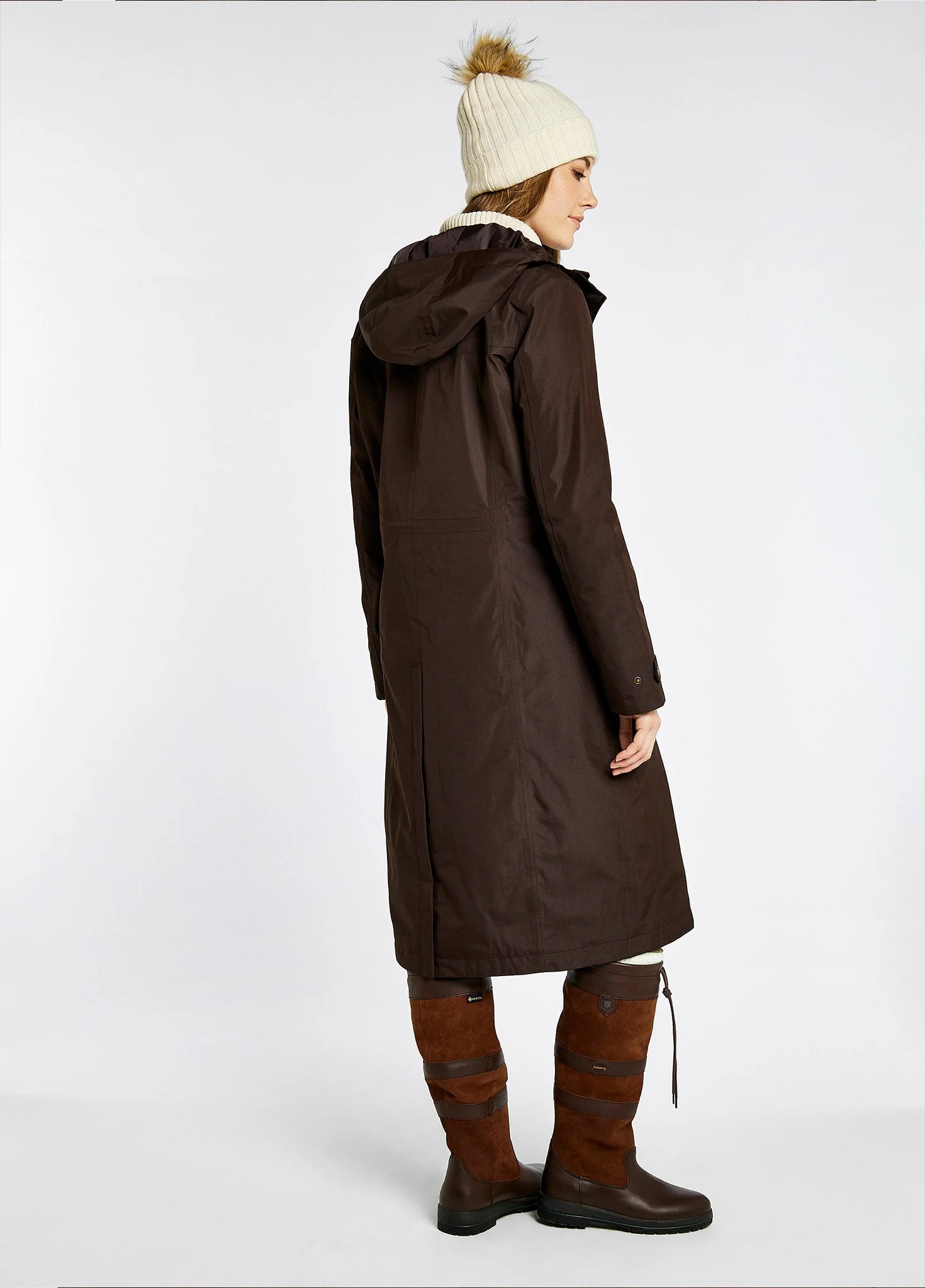 Alderford Waterproof Coat - Mahogany - Image 6