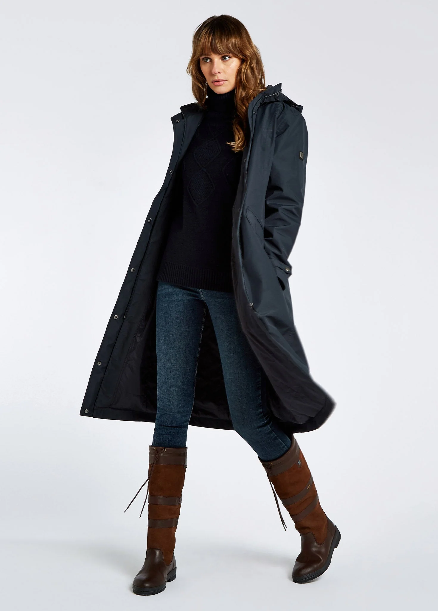 Alderford Waterproof Coat - Navy - Image 2