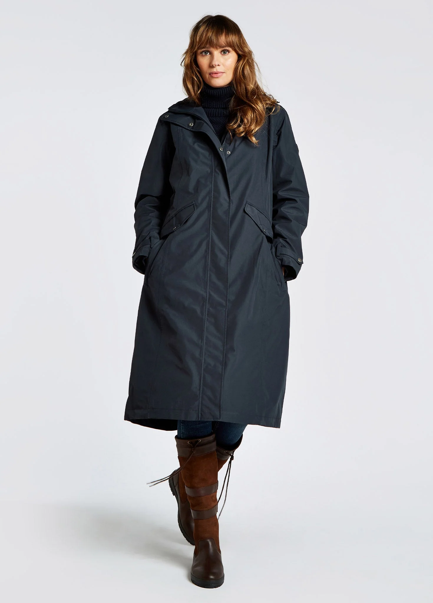Alderford Waterproof Coat - Navy - Image 3