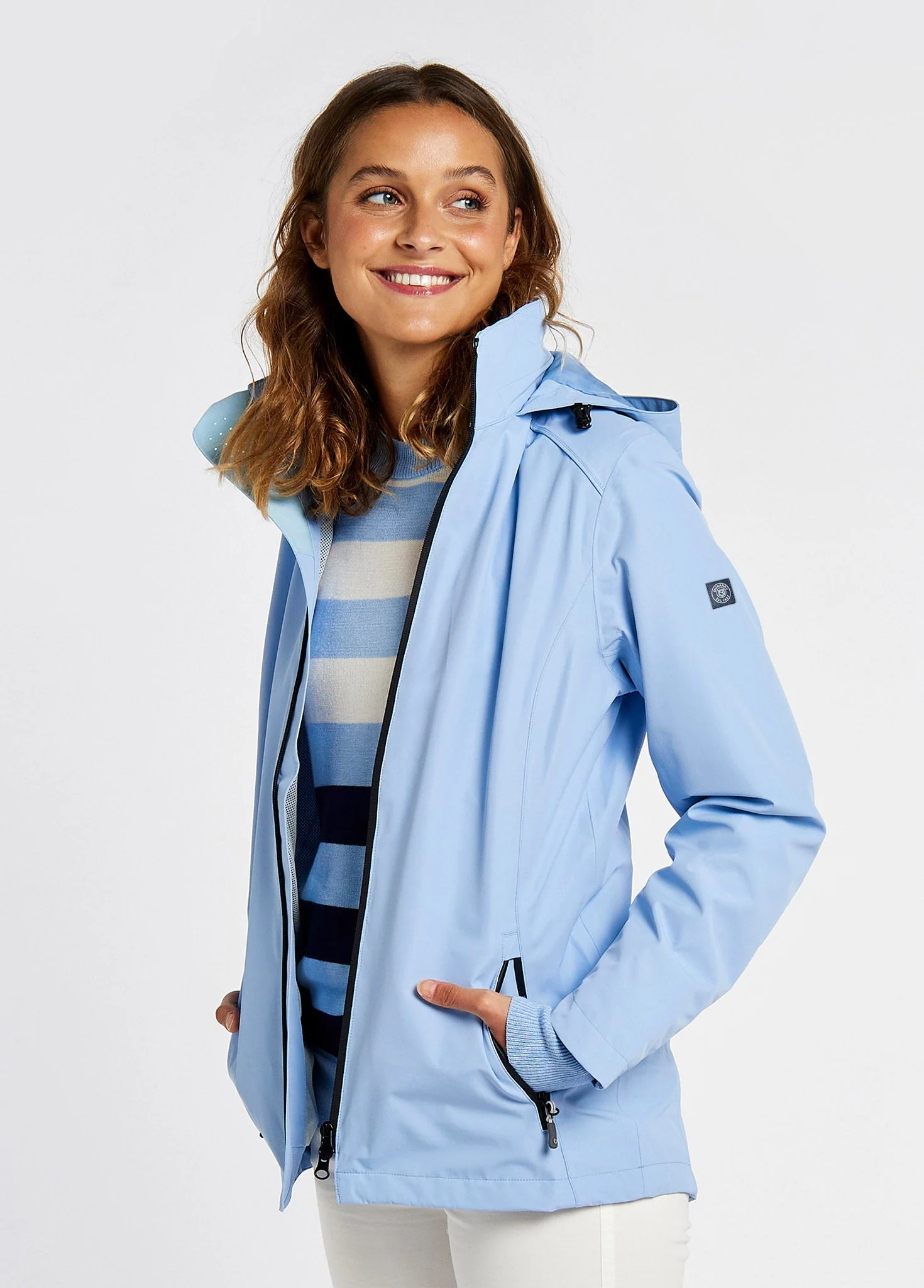 Garryvoe Waterproof Jacket - Light Sky - Image 3