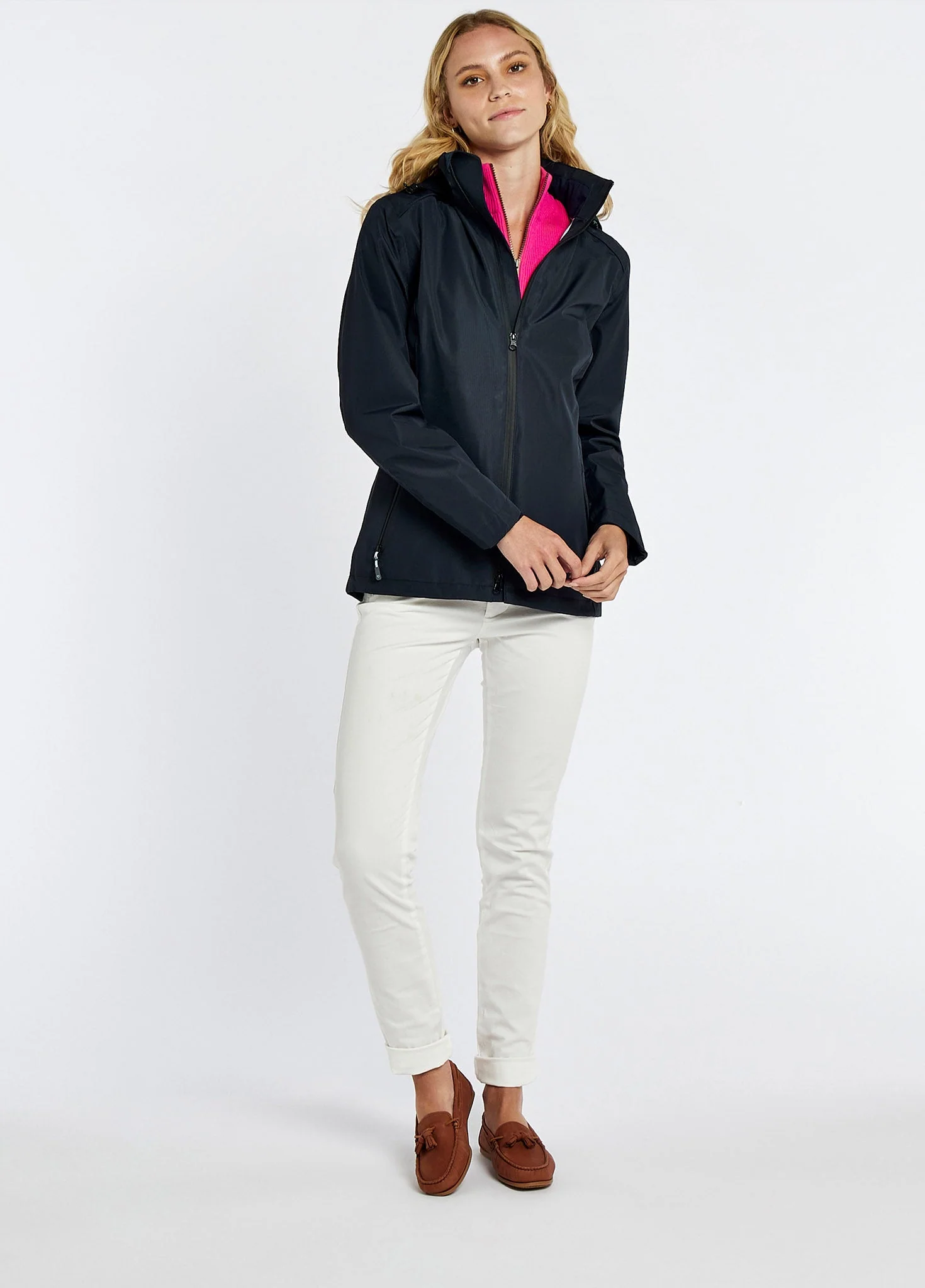Garryvoe Waterproof Jacket - Navy - Image 2