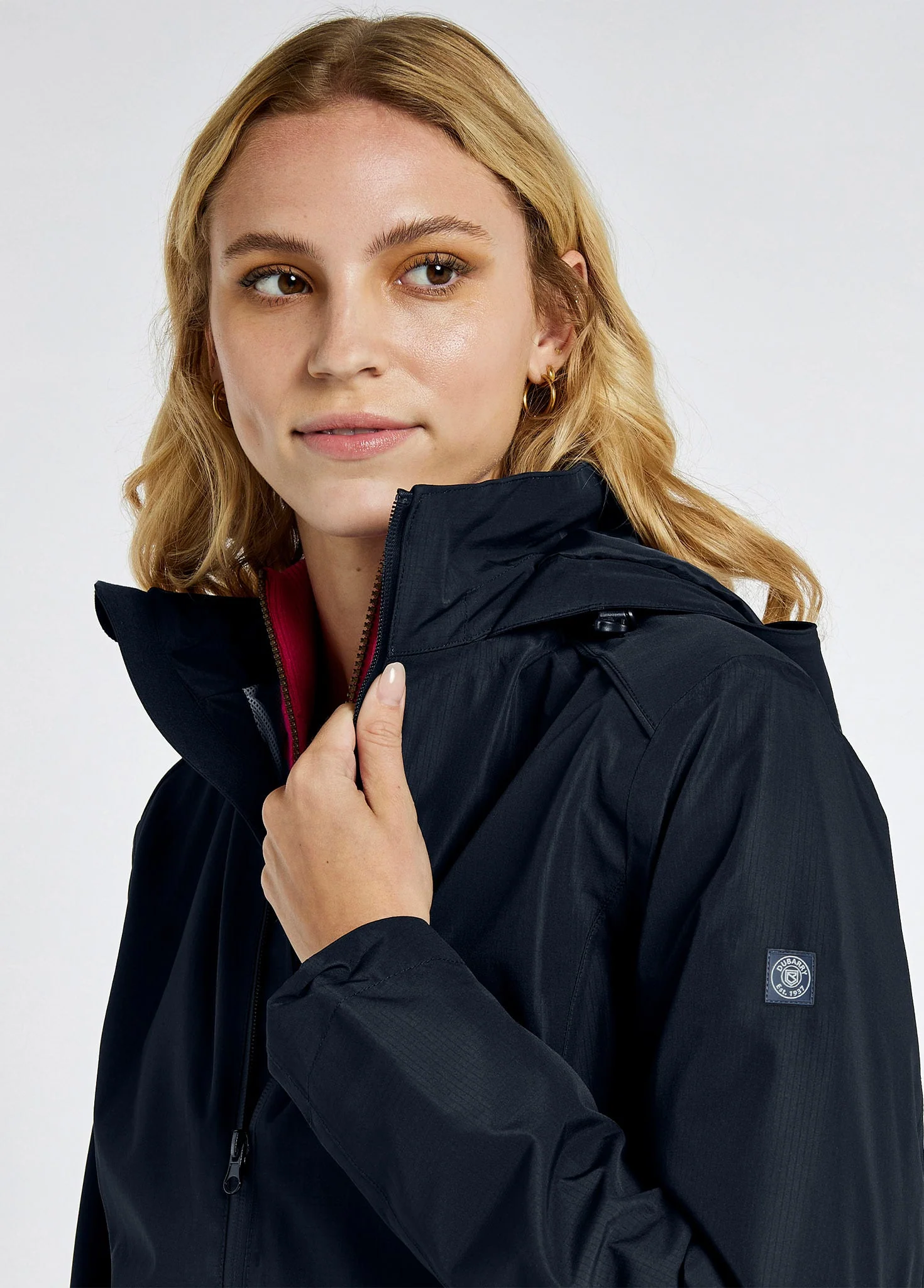 Garryvoe Waterproof Jacket - Navy - Image 6