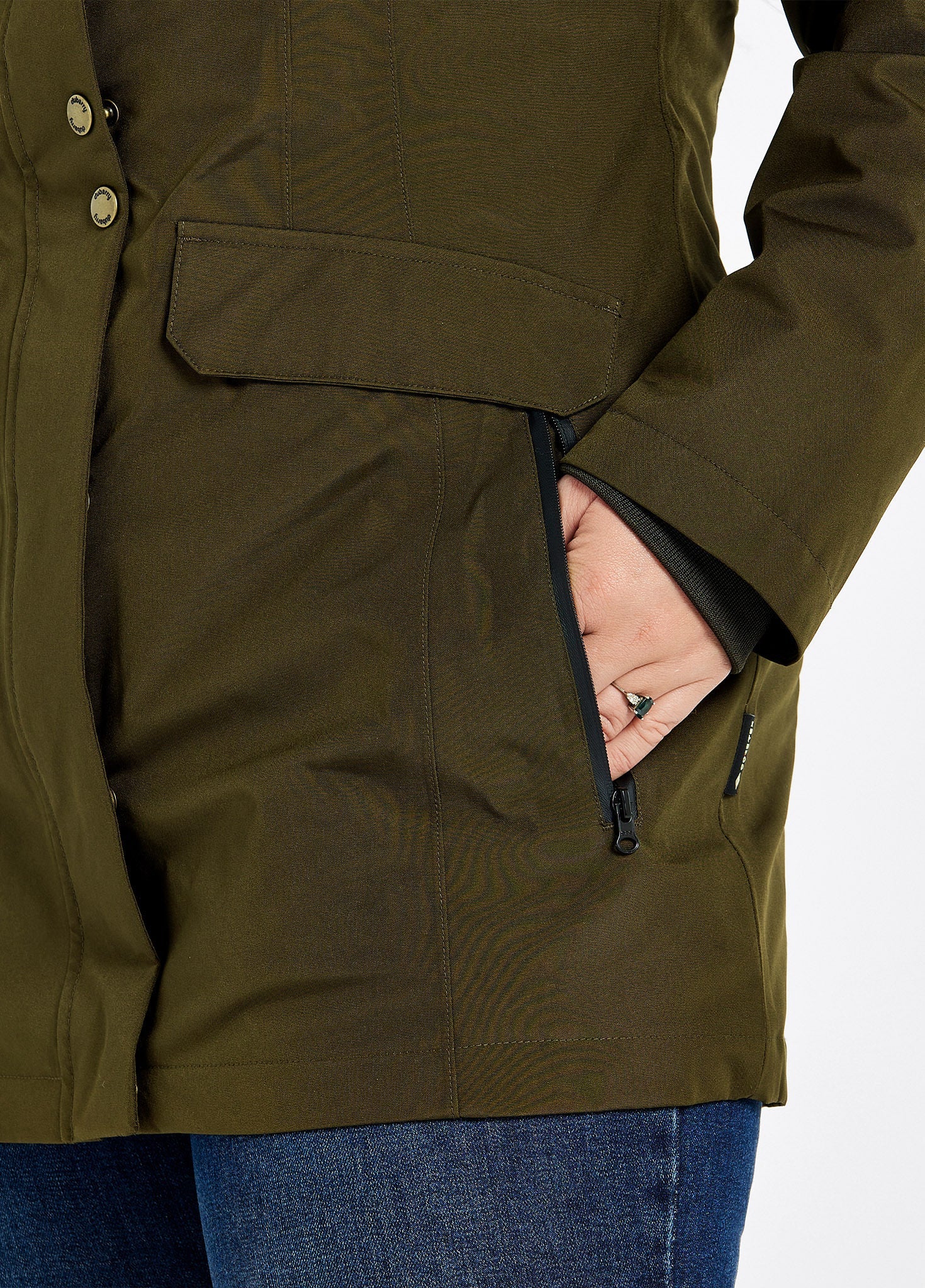 Robinson Waterproof Jacket - Olive - Image 6