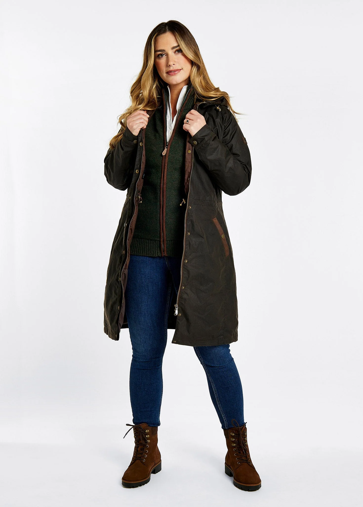 Redington Wax Coat - Verdigris - Image 2