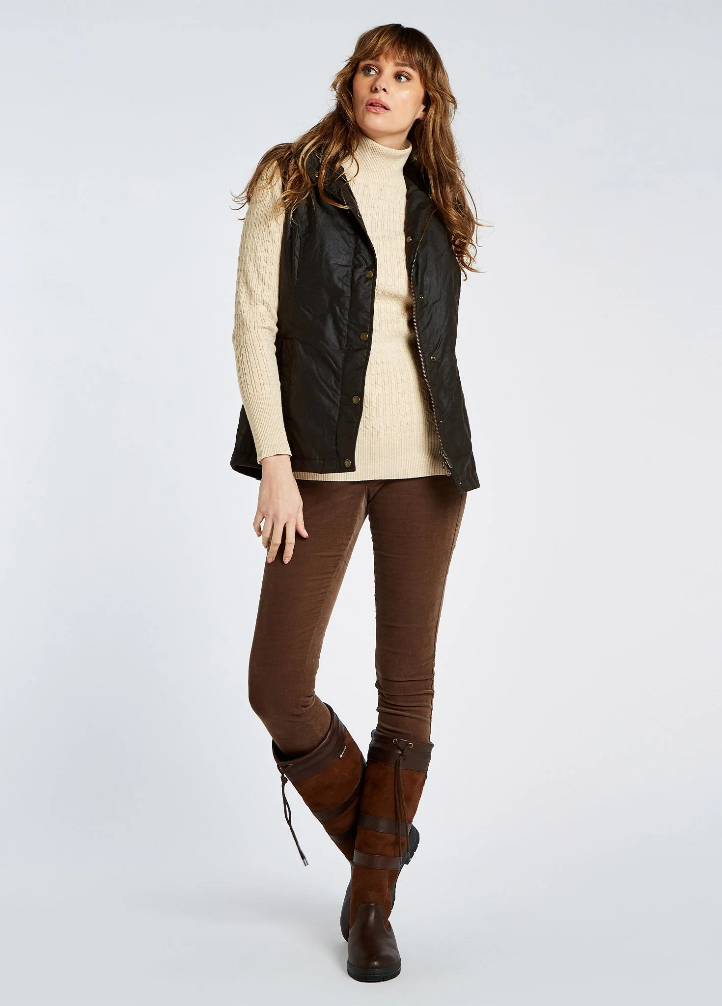 Pakenham Wax Gilet - Verdigris - Image 2