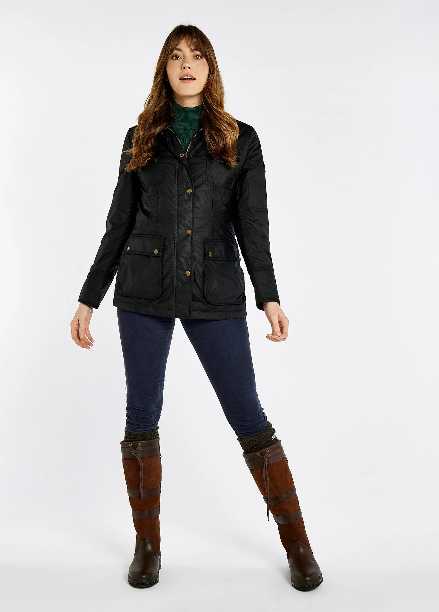 Munsboro Wax Jacket - Black - Image 2