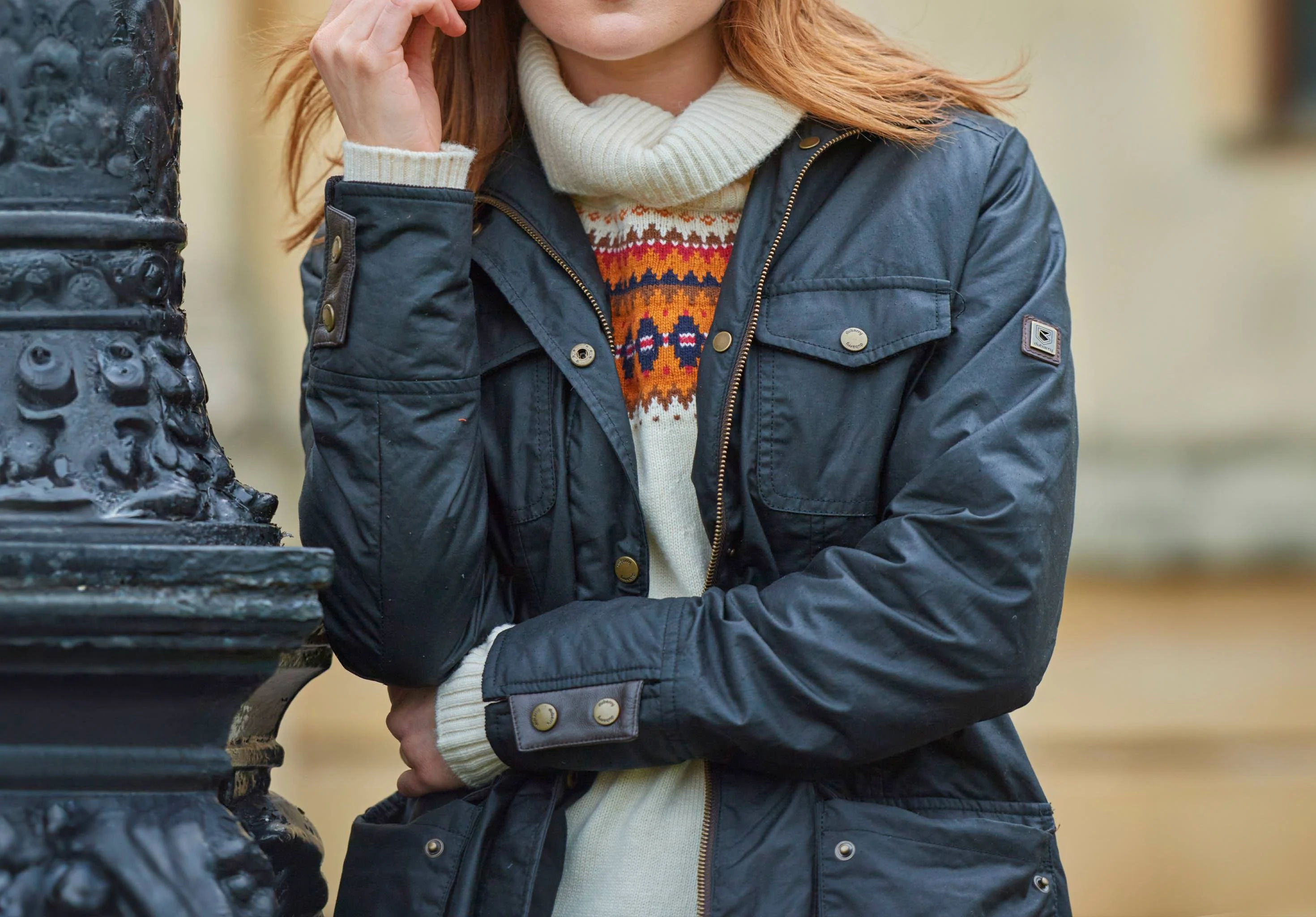 Munsboro Wax Jacket - Black - Image 3