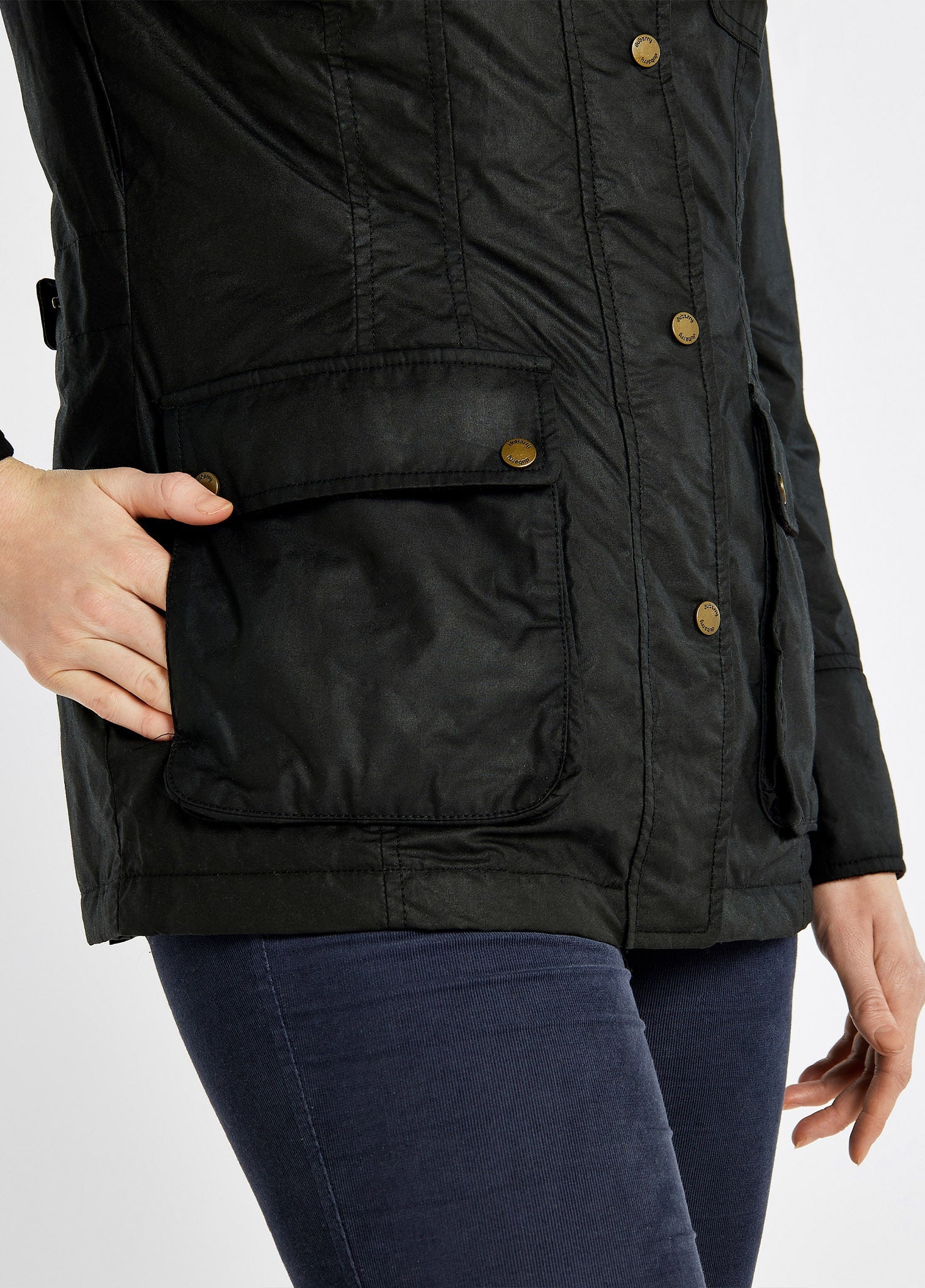 Munsboro Wax Jacket - Black - Image 5