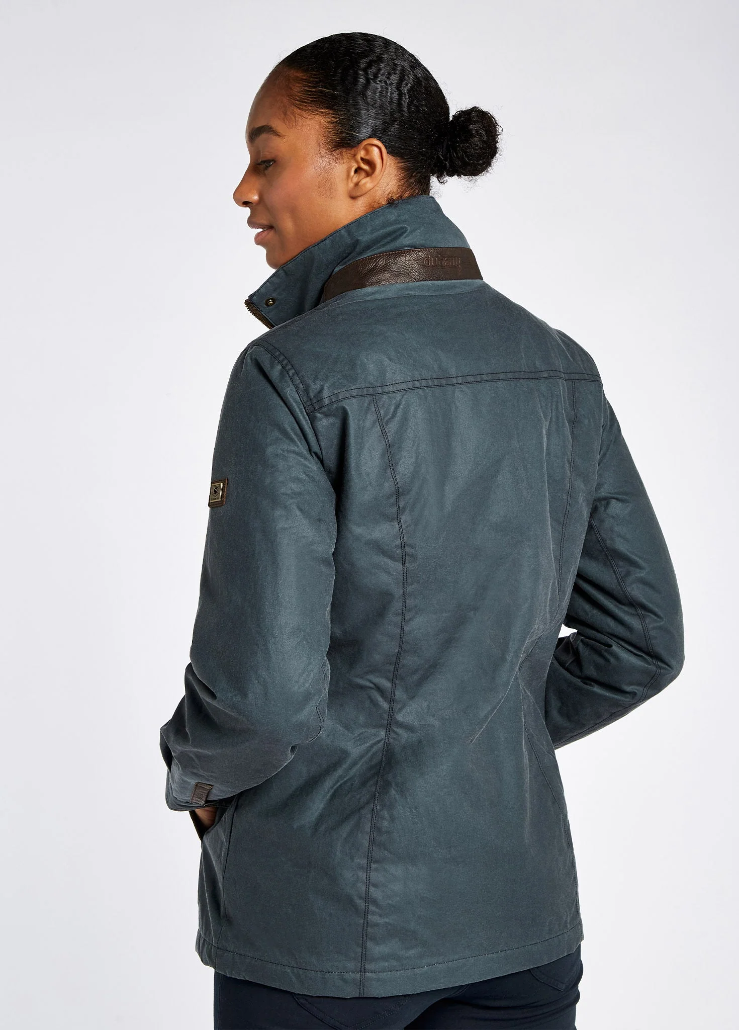 Mountrath Wax Jacket - Dark Pebble - Image 5