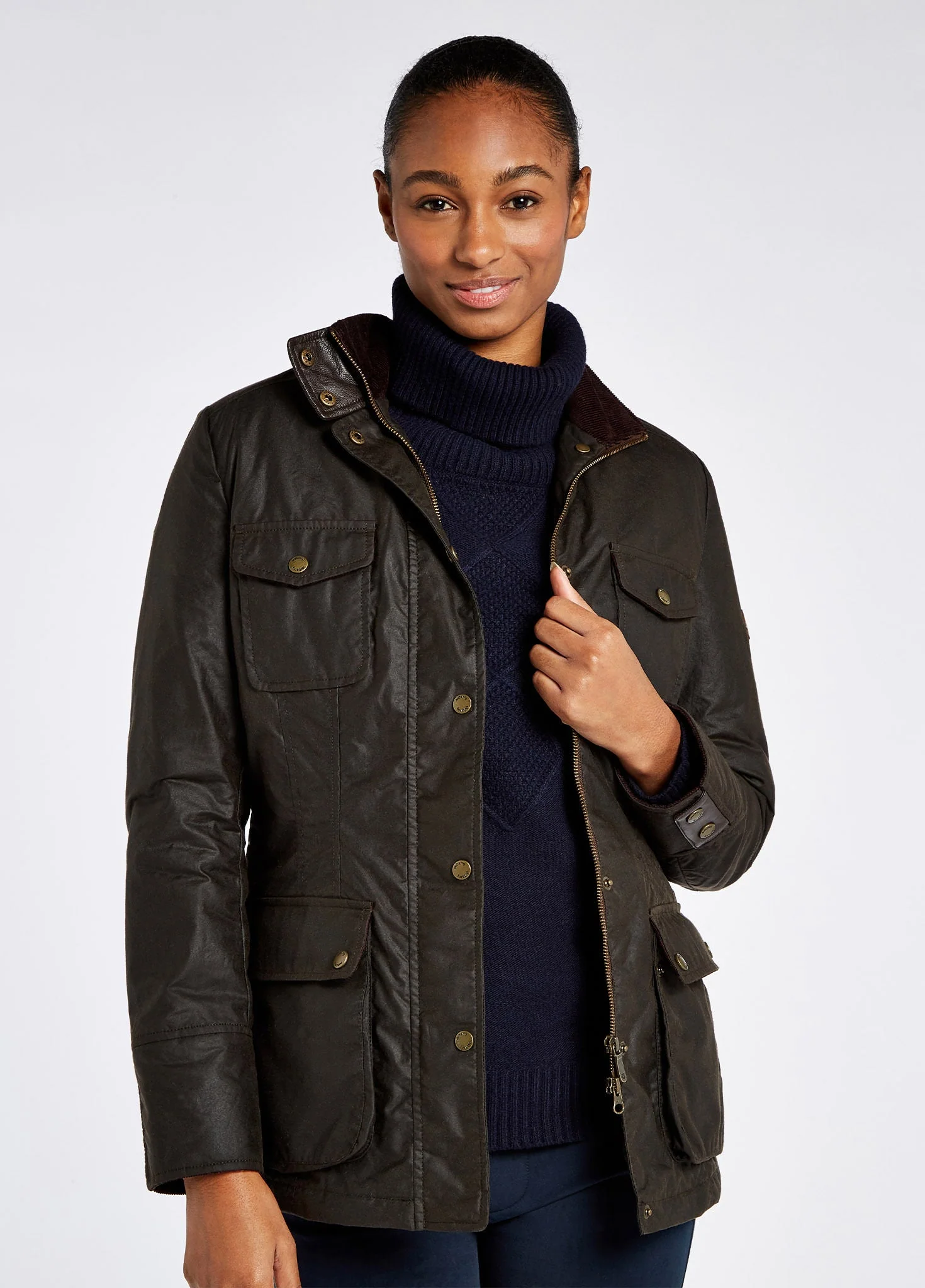 Munsboro Wax Jacket - Verdigris - Image 3