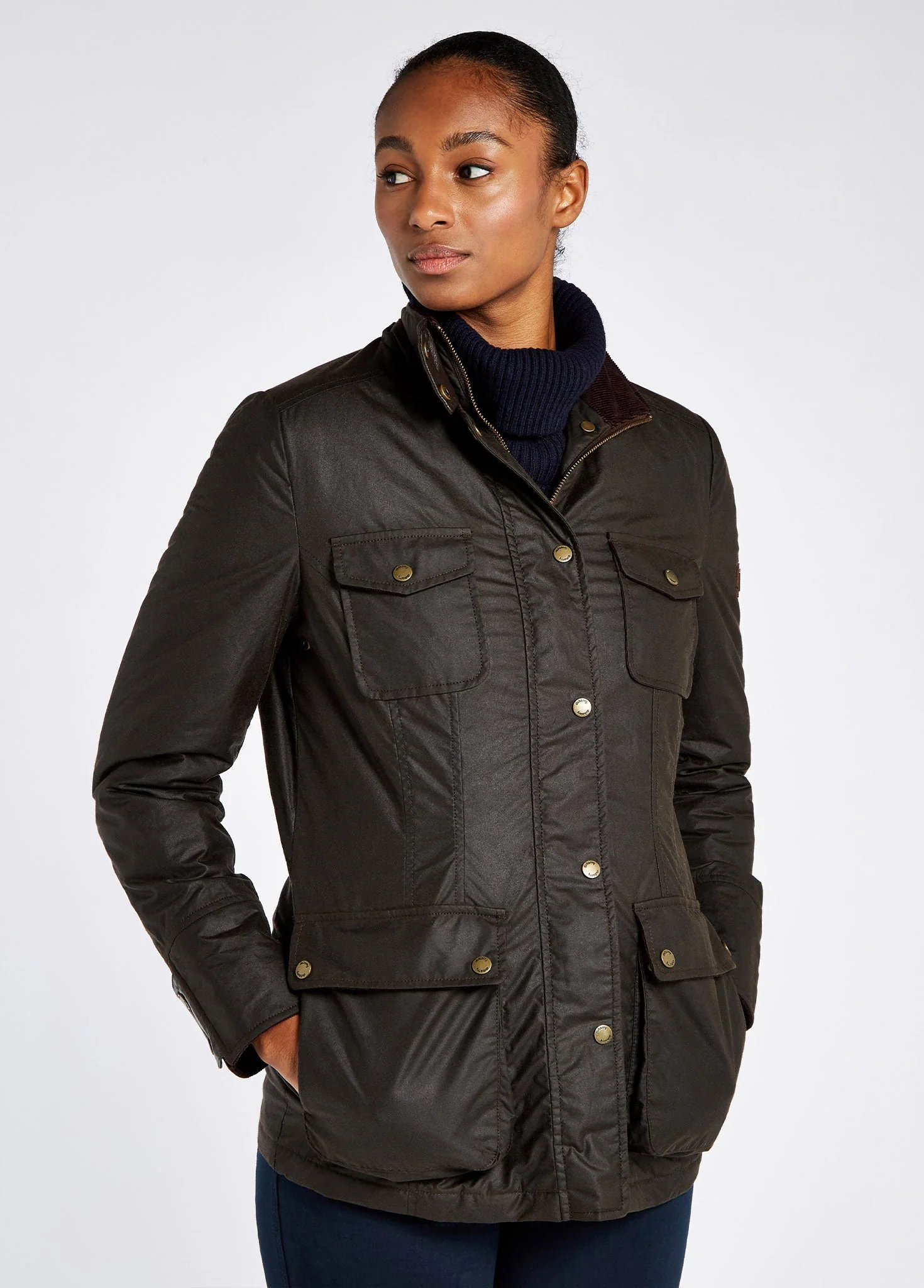Munsboro Wax Jacket - Verdigris - Image 4