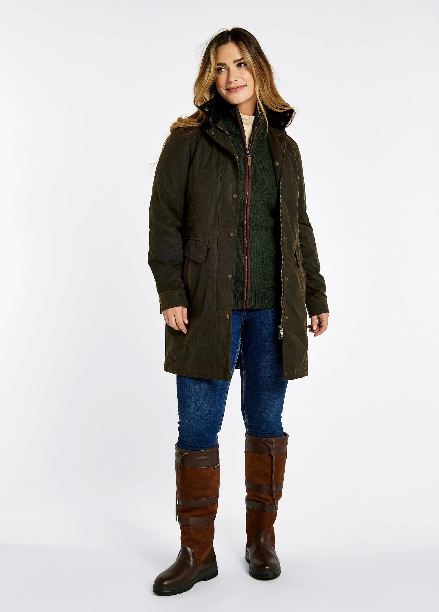 Blacklion Waxed Cotton Jacket - Olive - Image 2