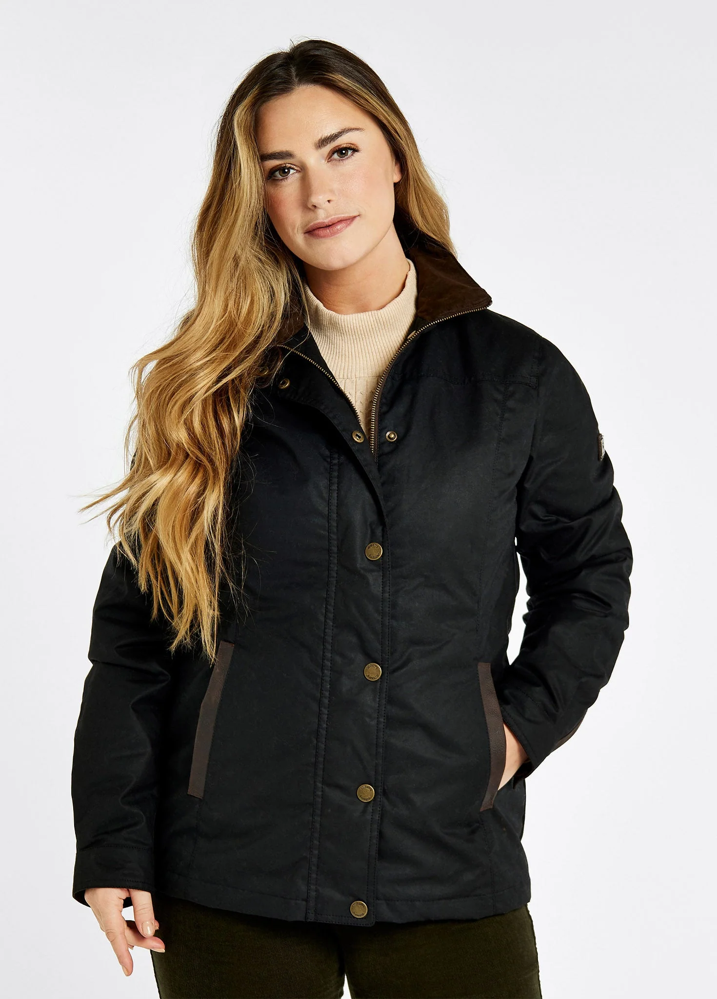 Mountrath Waxed Jacket - Black - Image 4