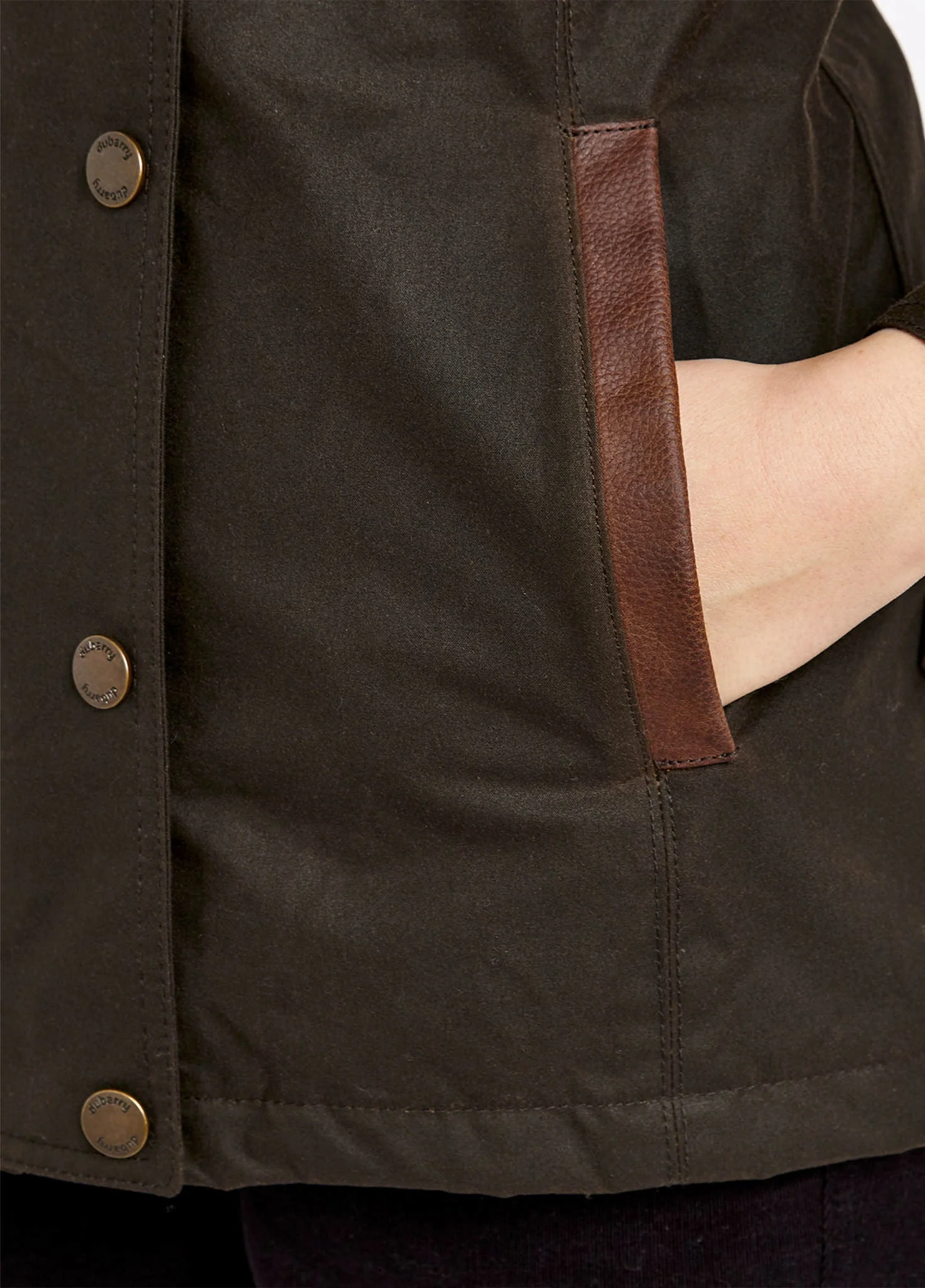 Mountrath Waxed Jacket - Olive - Image 5